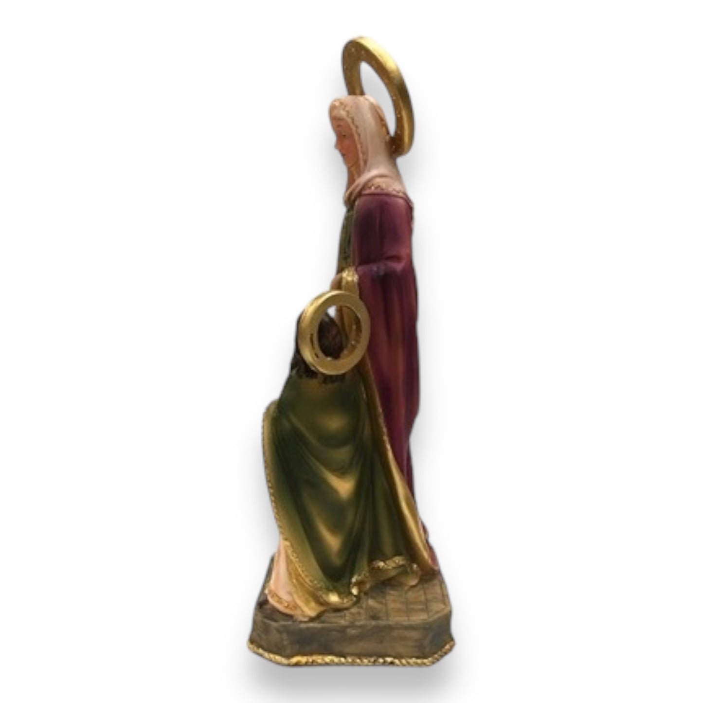 Santa Ana - Saint Anne 12” Resin Figurine – Elegant Religious Statue Figurine