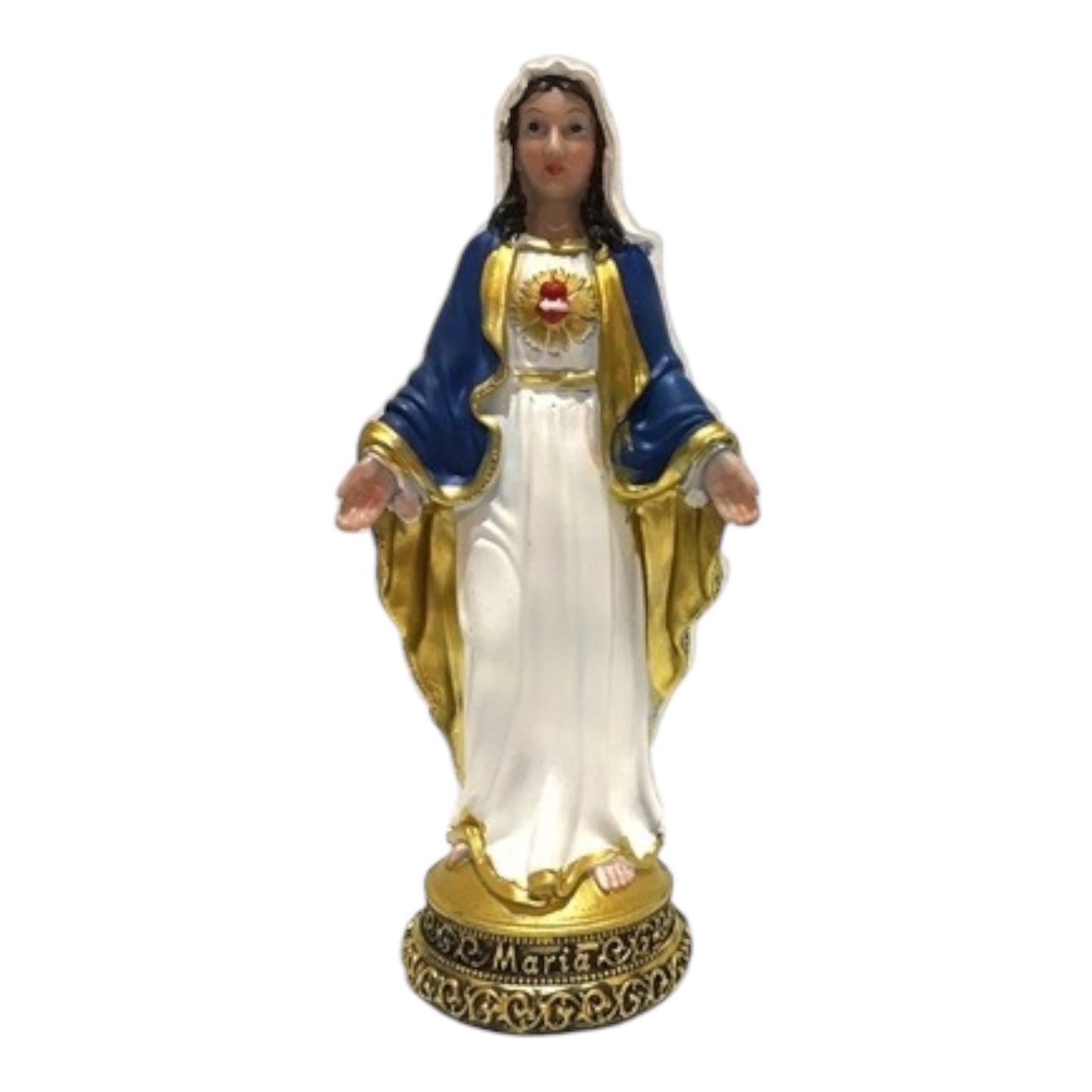 Sagrado Corazón de María 8" and 12" Sacred Heart of Mary - Religious Statue Figurine
