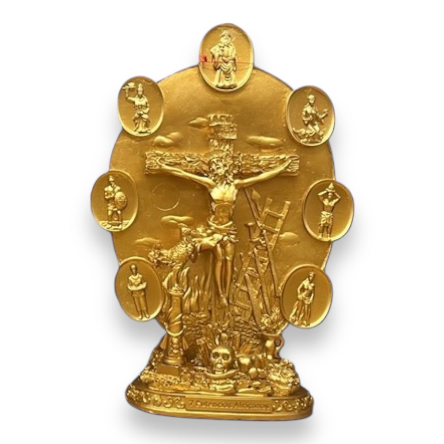 7 African Powers with Jesus Christ 13" Resin Figurine – Spiritual Decor, Orisha