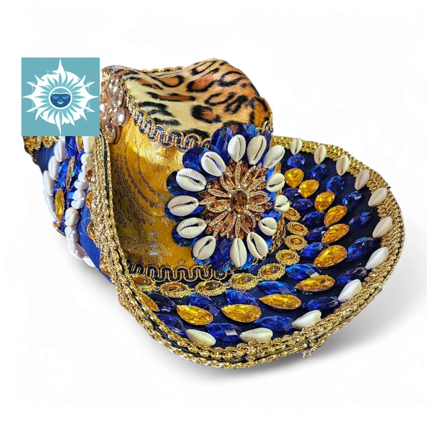 Sombrero Decorado Grande Ochosi Hat, Santeria, Ifa Handmade Sombrero de Ochosi