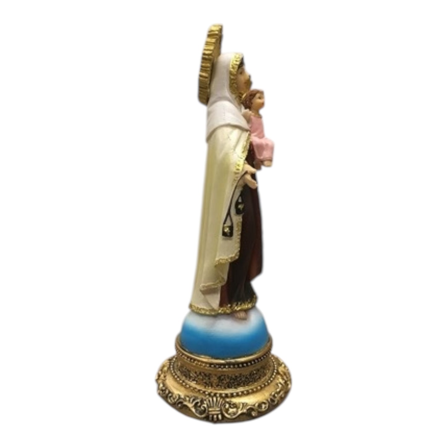 Virgen del Carmen - 5" , 8" and 12" - Our Lady of Carmen Statue Religious Figurine