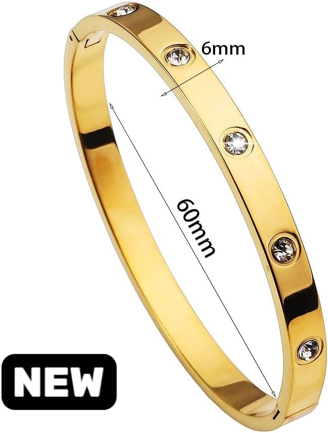 Bangle for Women - Oshun Inspired 18K Gold Plated Stainless