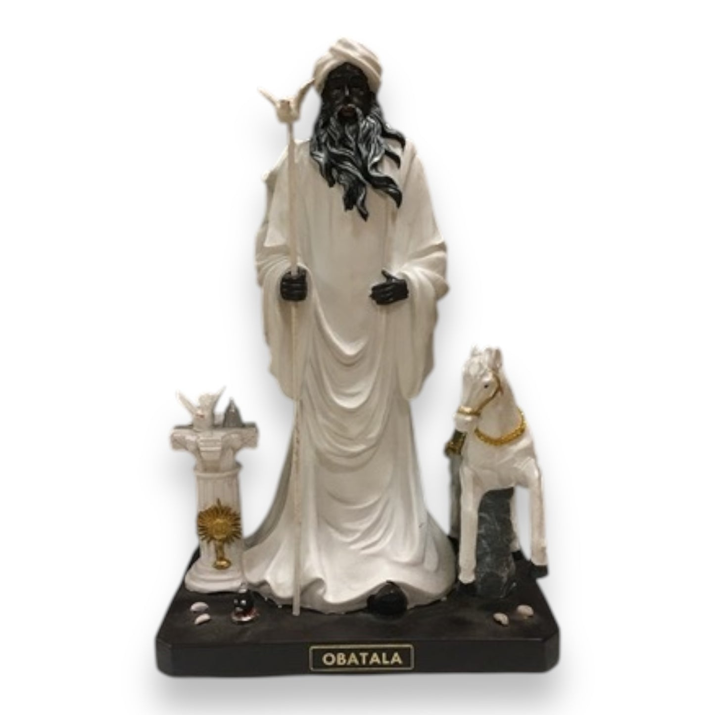 Obatala Orisha 5" and 20" - Religious Statue Figurine