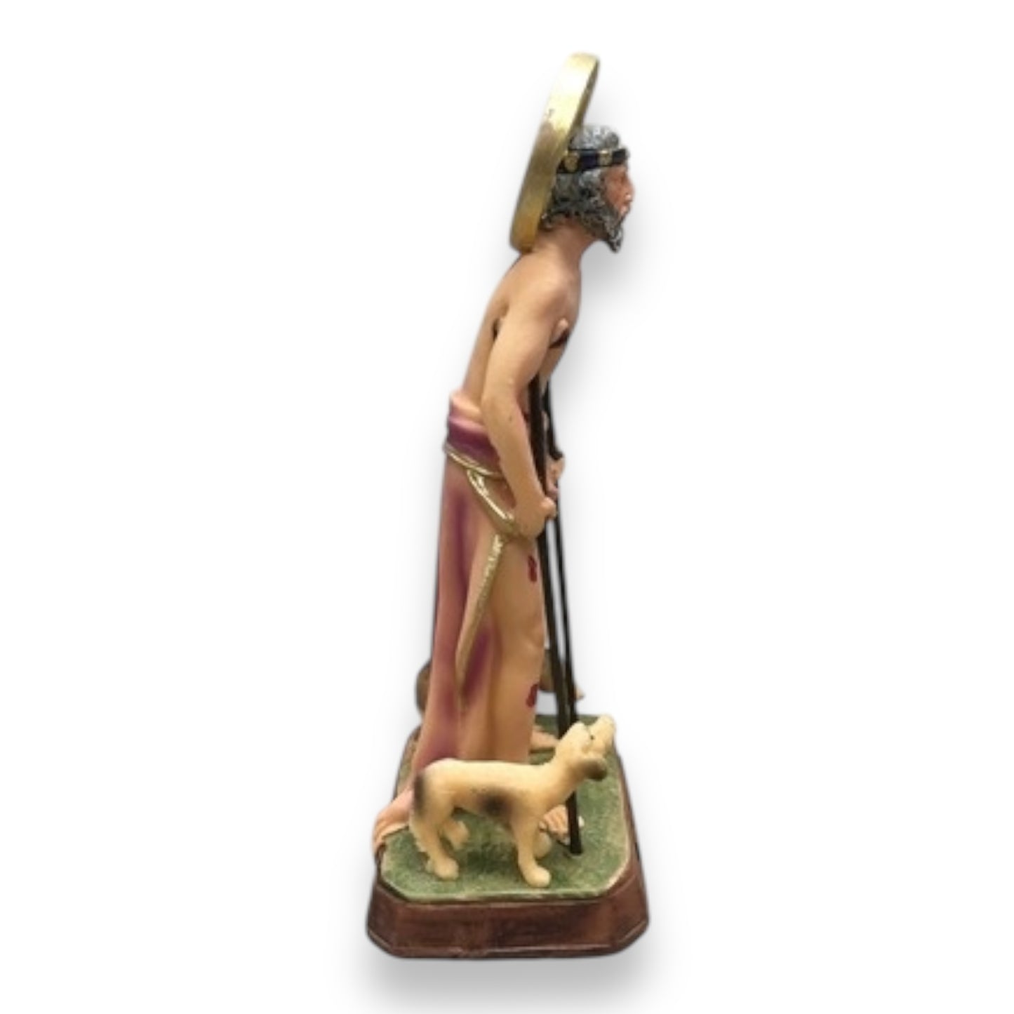 San Lazaro 5" , 6" , 8" and 4" Bronze - Patron of Healing & Protection - Religious Statue Figurine