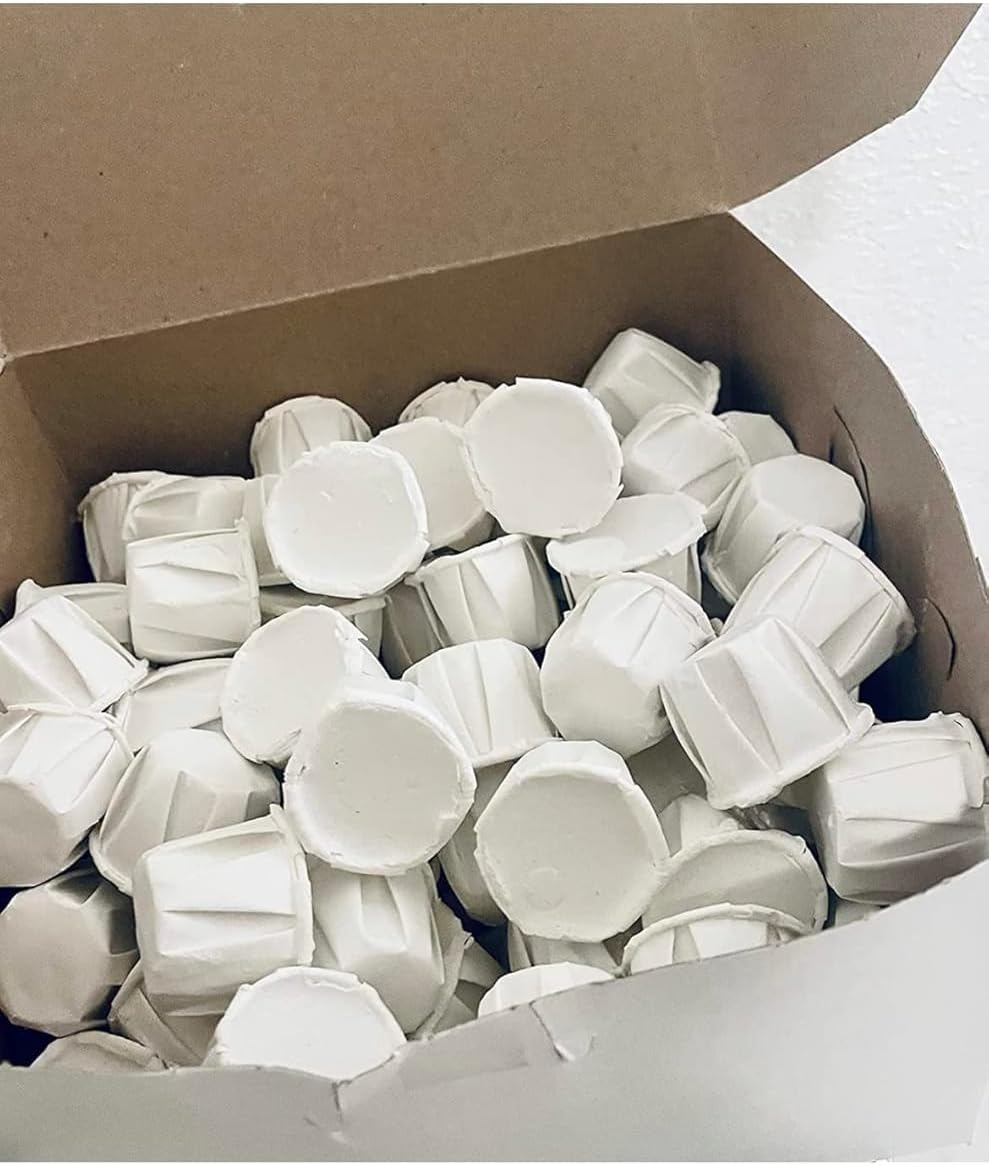 Cascarilla 20 PCS – Original Efun Spiritual Supply Made from Eggshell, Traditional Yoruba & Afro-Car