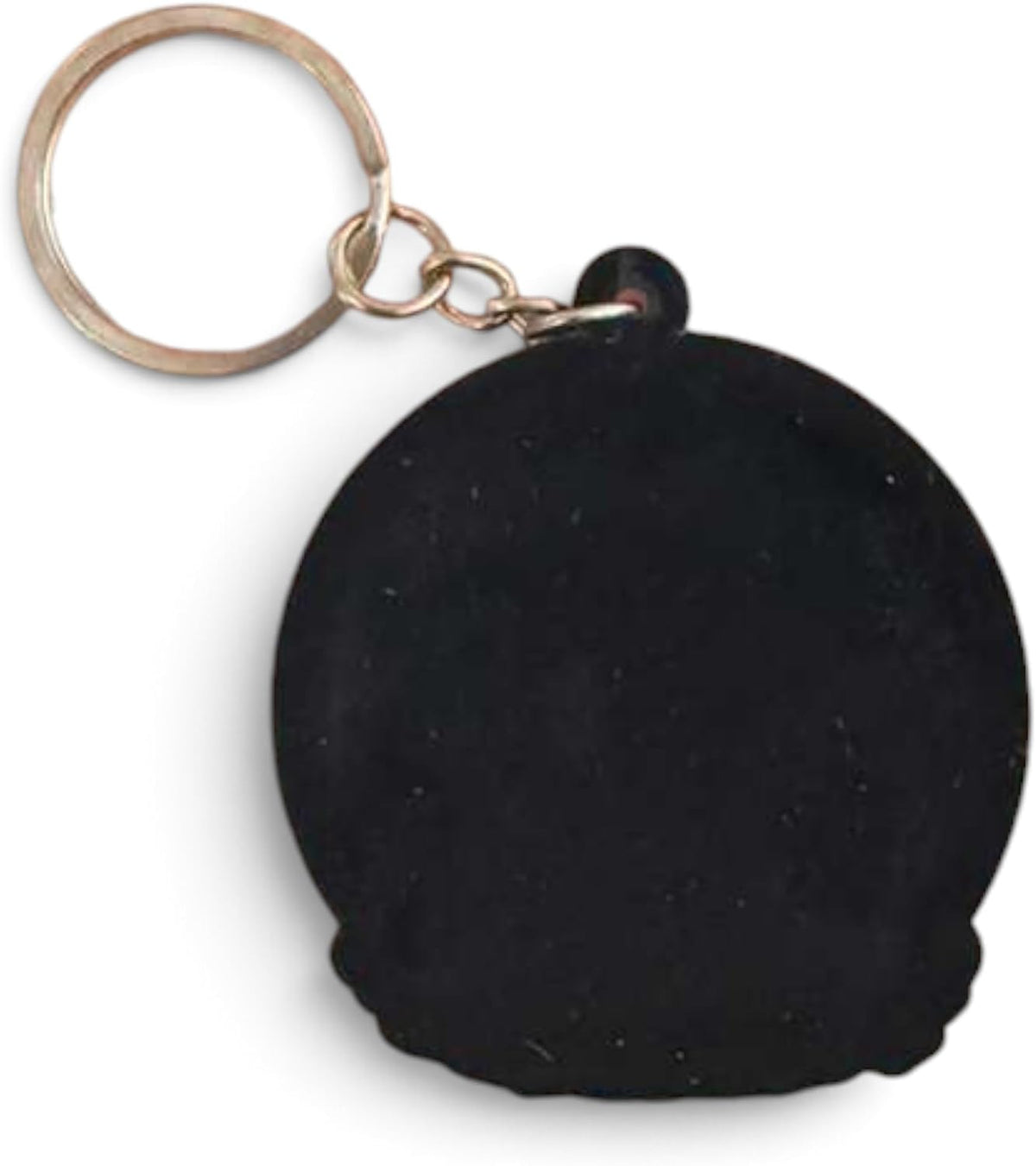 Elegua Keychain Spiritual Protection Amulet - Llavero Round Santeria Yoruba Religious Gift Key Ring