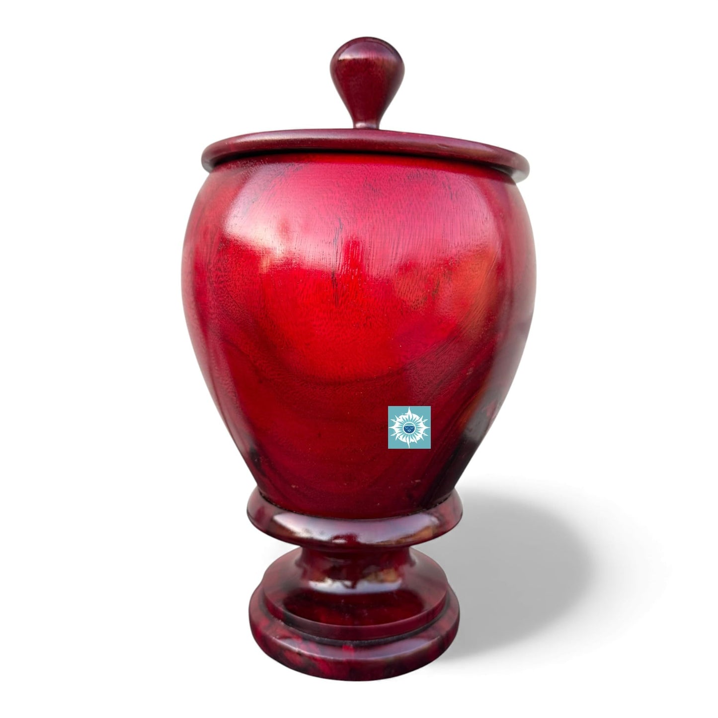 Agayu Algayu Wooden Lebrillo with Lid – Santeria/Regla de