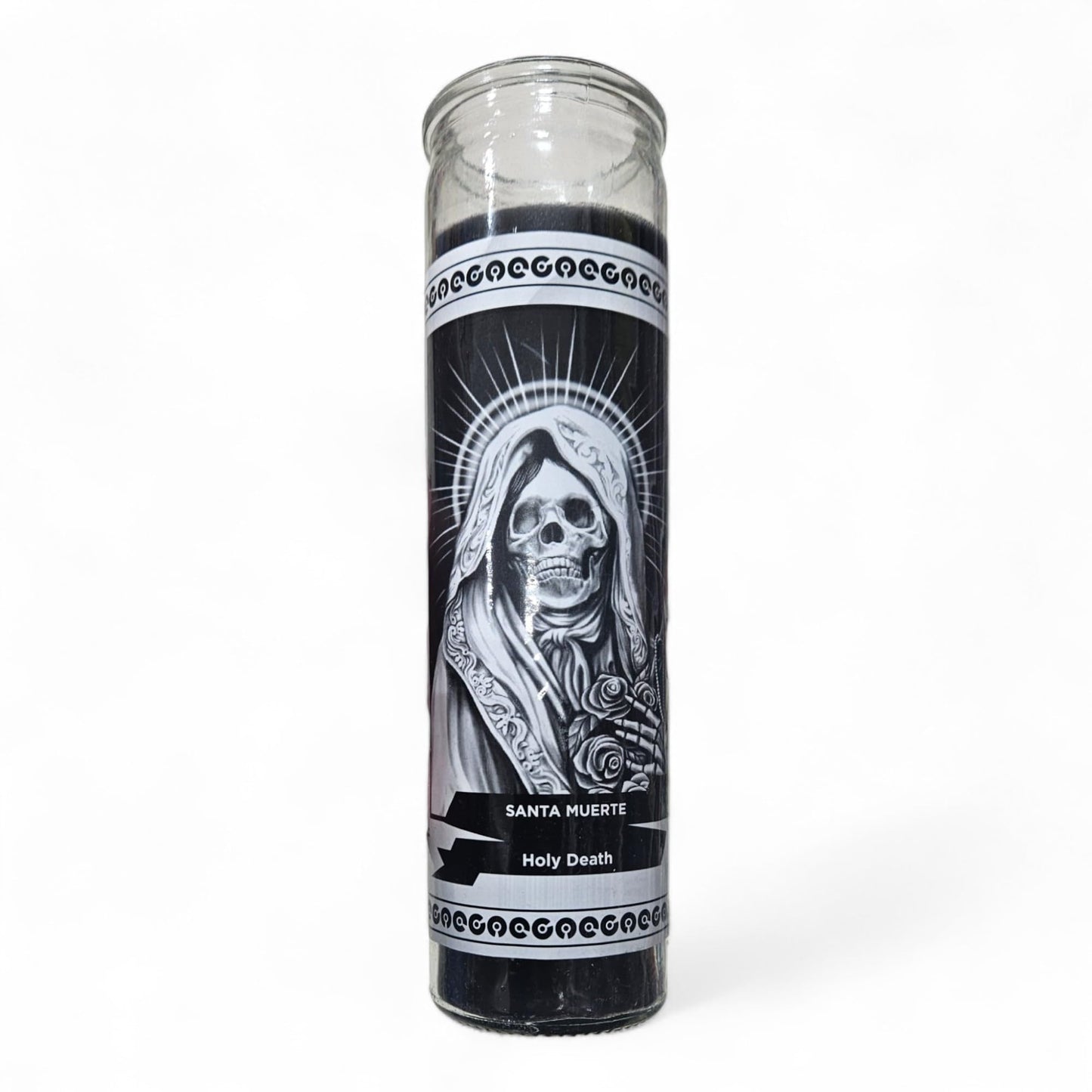 Prayer Candle 7 Day Holy Death 8" La Santa Muerte Unscented