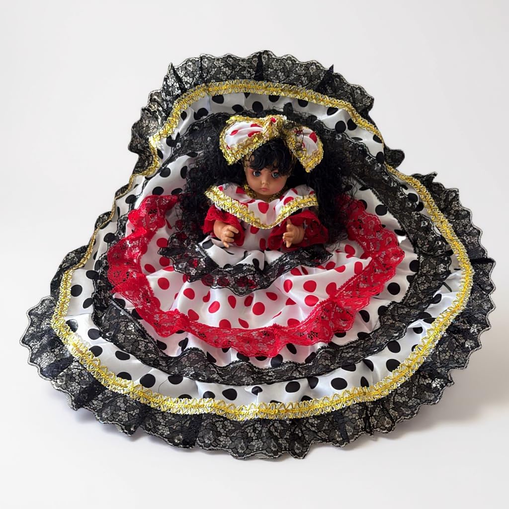 Santeria Gitana Doll Black Lace – Muneca Espiritual Yoruba