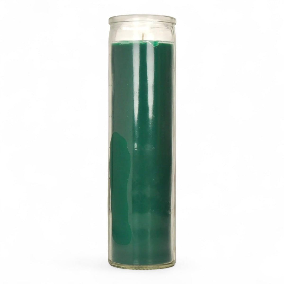 Prayer Candle 7 Day Green 8" Vela de Color Verde Unscented