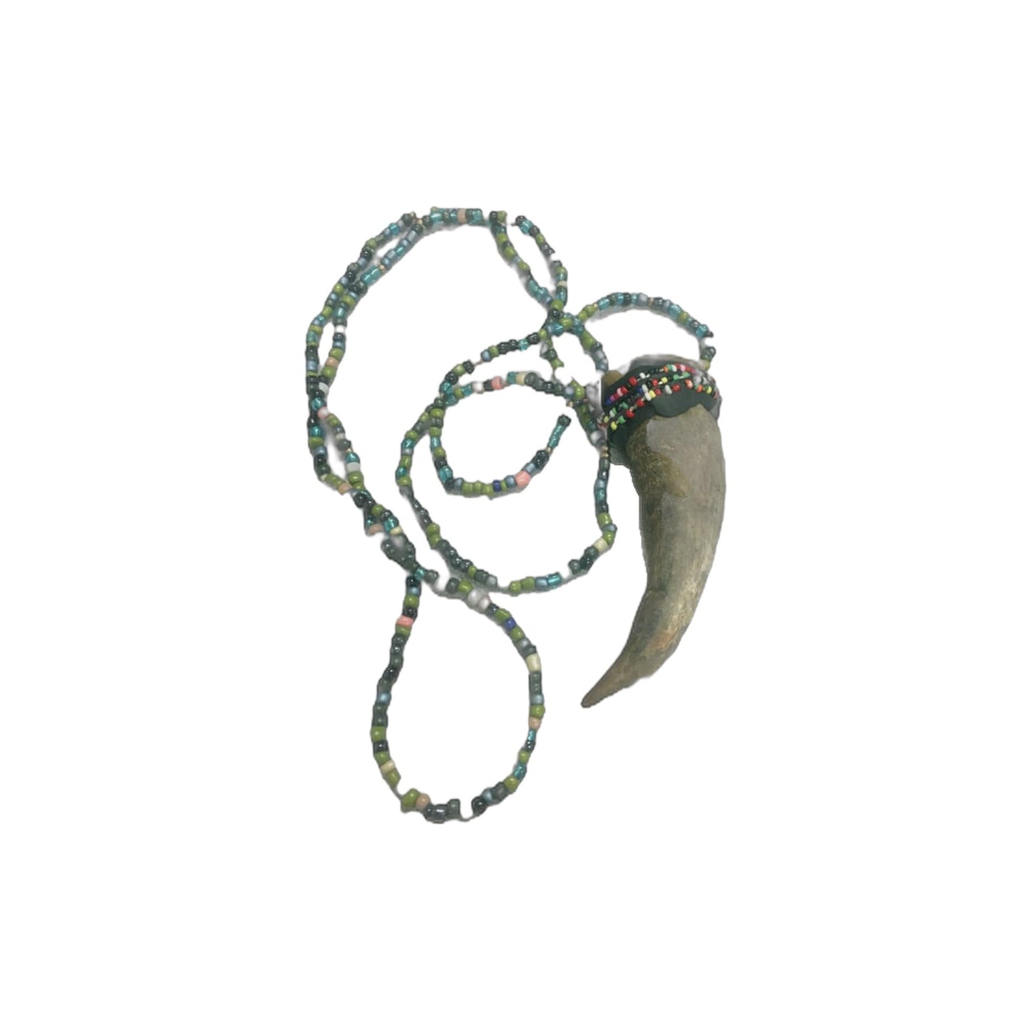 Elegua Cuerno de , Shango – Santeria Horn Amulet Osain