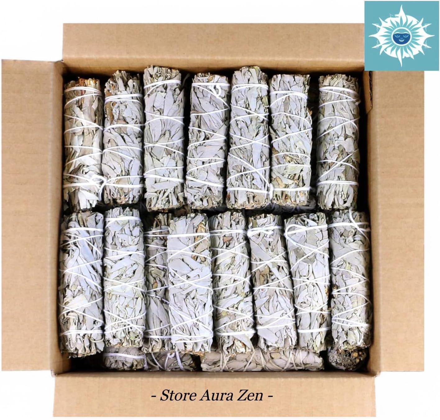 California White Sage 4 Inch 12 Pack Bulk for Home Cleansing, Good Energy Meditation & Smudging Rituals - Sustainably Sourced Incense Sticks Bundle (3)