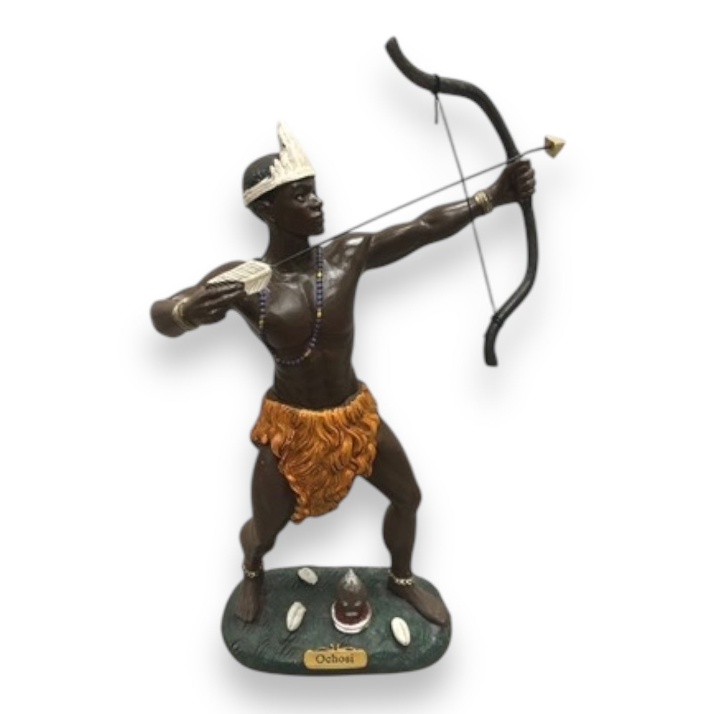 Ochosi 8" and 12" - Orisha Religious Statue Figurine