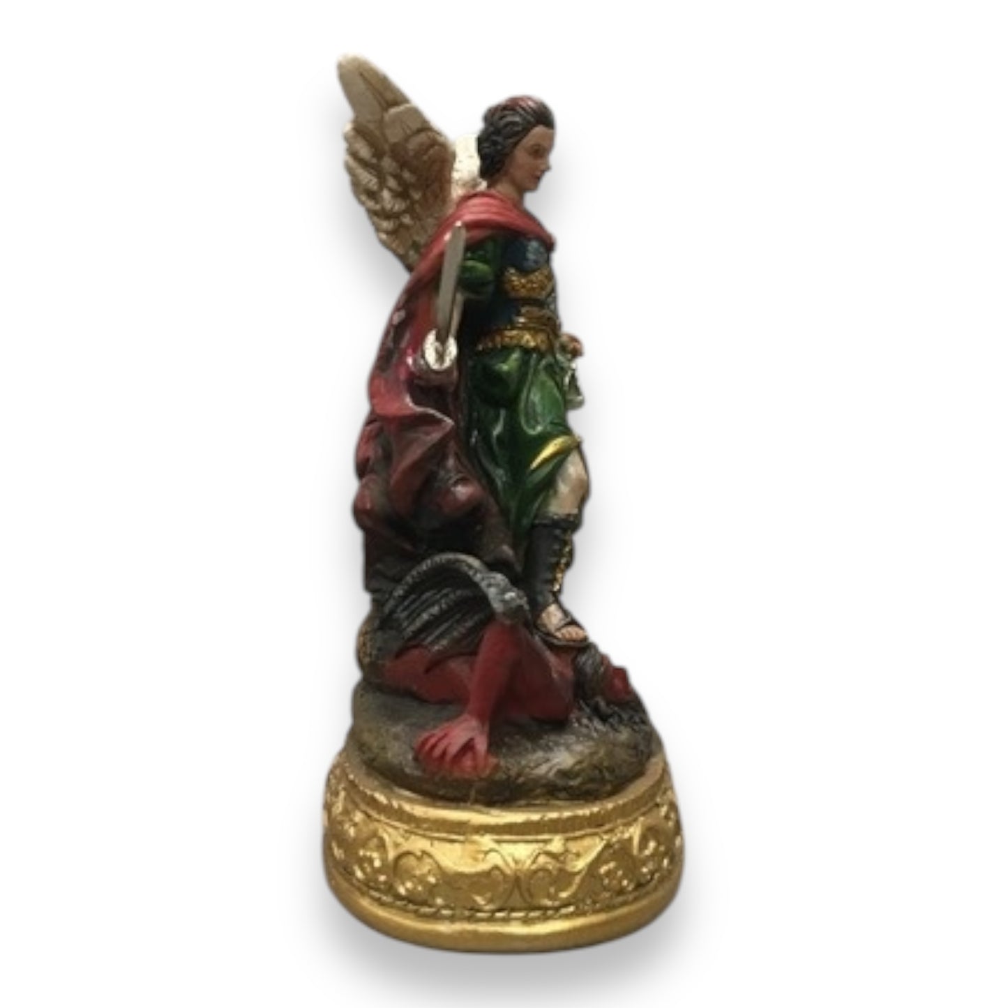 San Miguel 5" and 8" - Saint Michael Archangel - Religious Statue Figurine