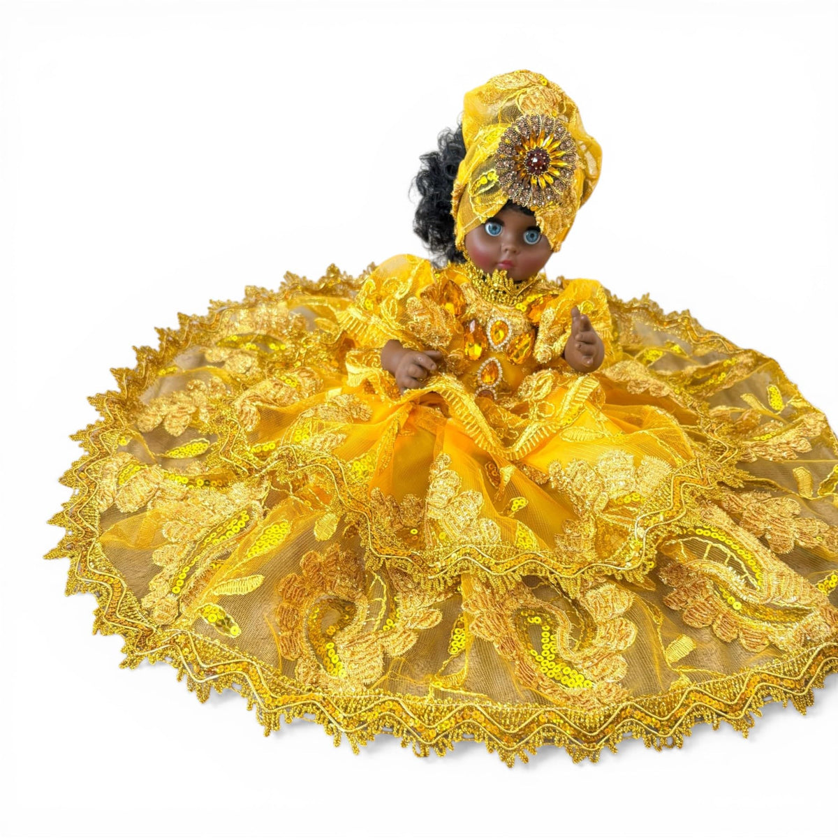 Spiritual Altar Gitana Yellow Santeria Muneca Ochun Religious Home Decor Oshun (B1)