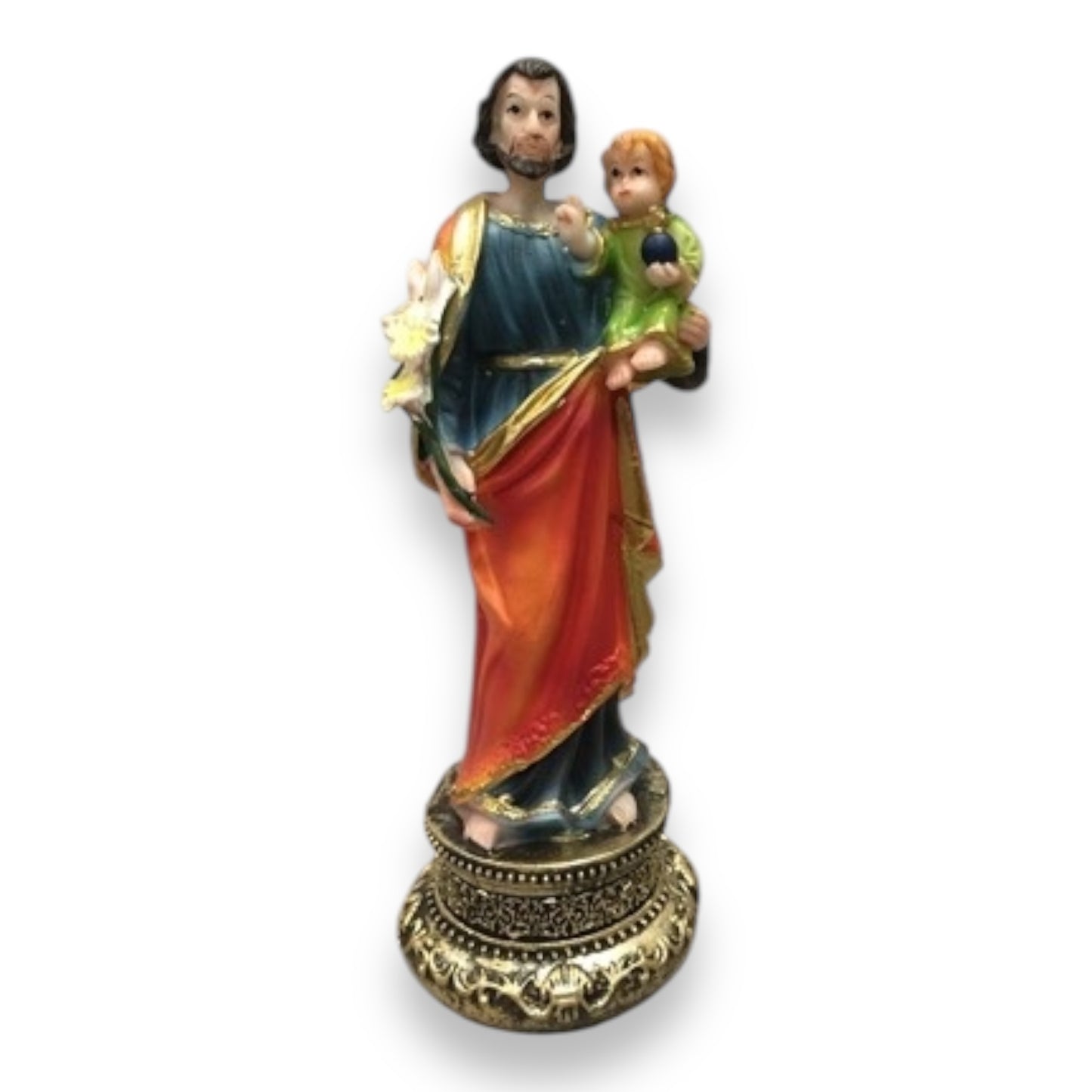 San Jose - Saint Joseph 5" , 8" and 12" - Resin Figurine – Religious Statue Figurine