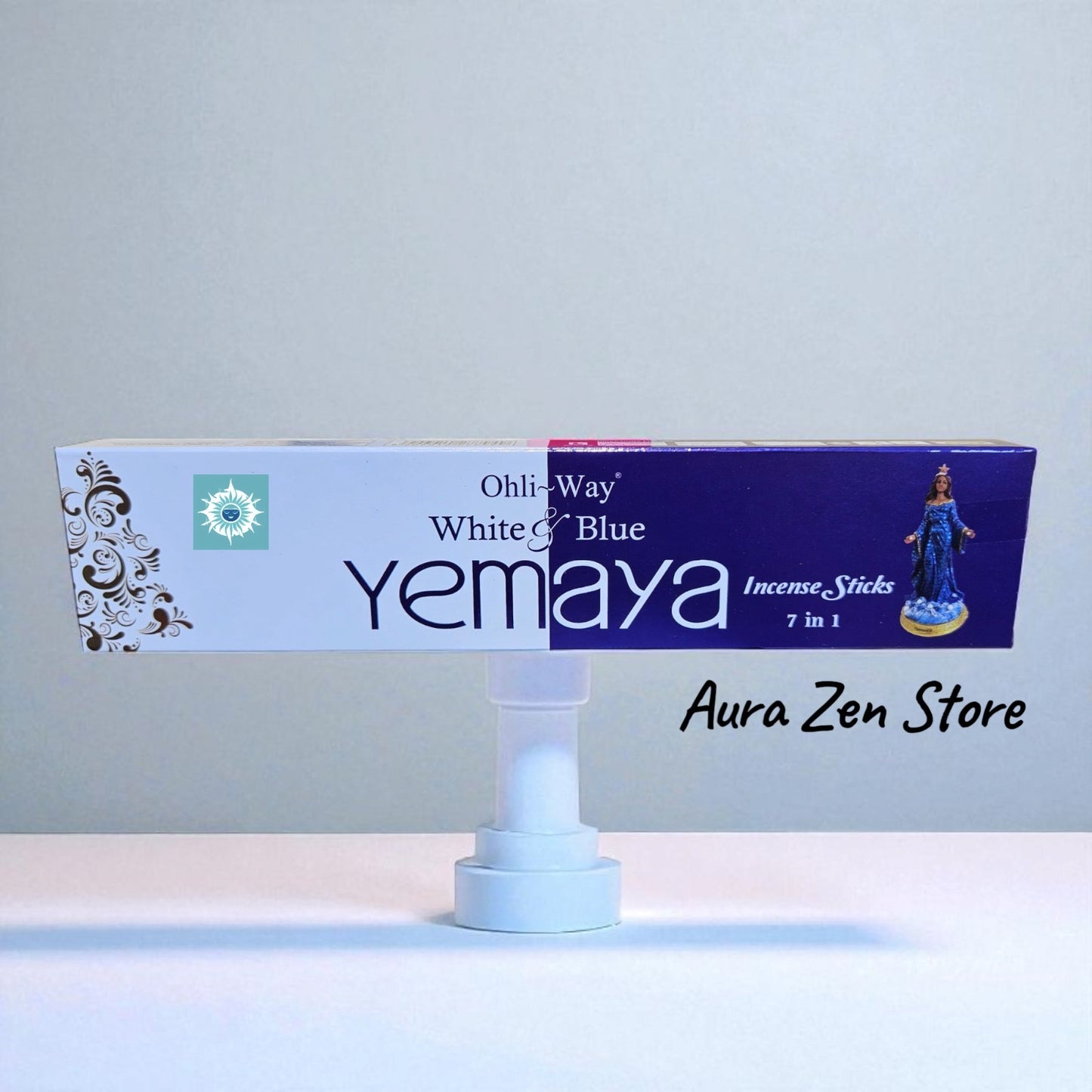 Yemaya White & Blue Incense Sticks by Ohli-Way – 7-in-1 Spiritual Aromatherapy | 70 Sticks for Healing, Fertility & Intuition (Yemaya)