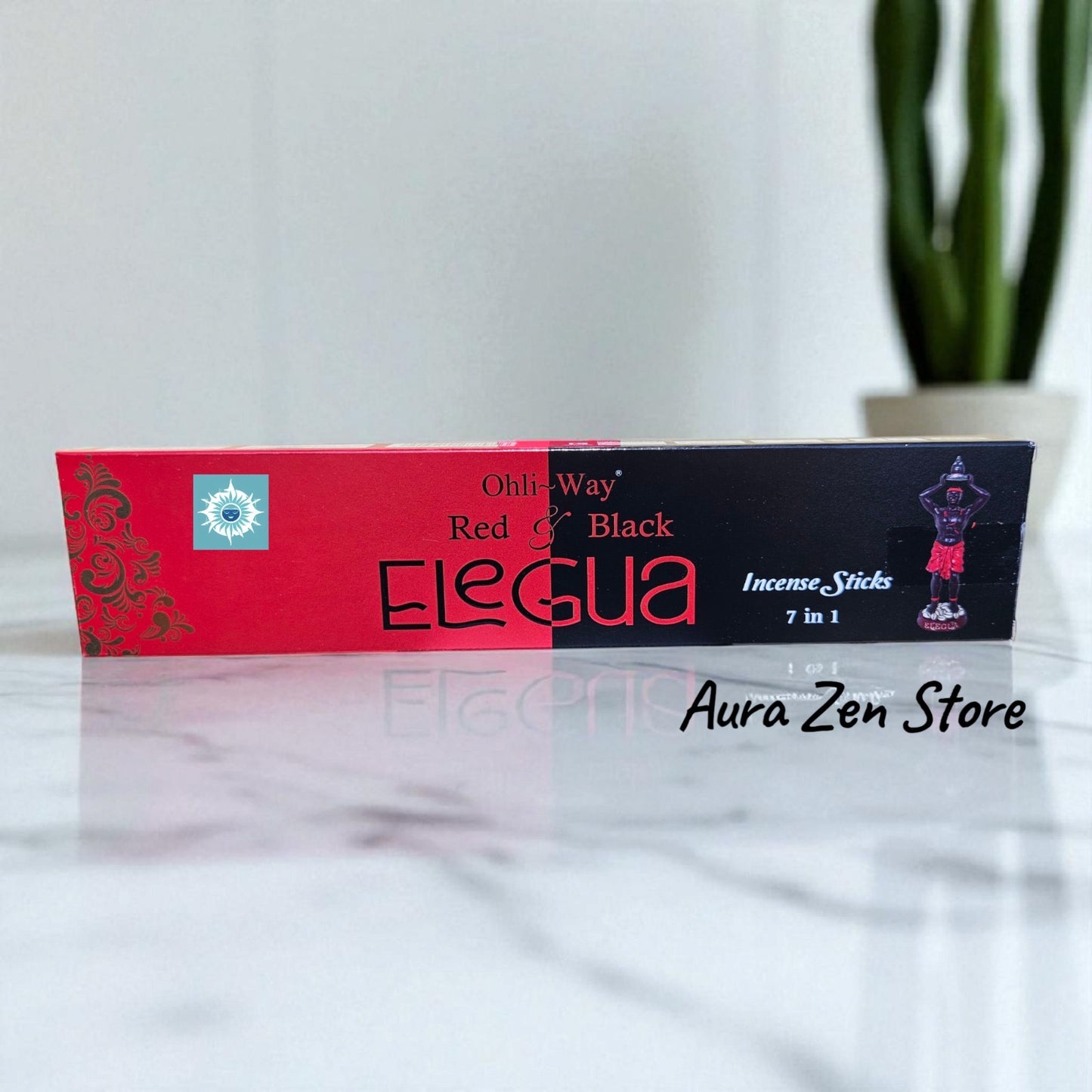 Elegua Red & Black Incense Sticks by Ohli-Way – 7-in-1 Spiritual Aromatherapy | 70 Sticks for Protection, Doors Opening & Guidance (Elegua)