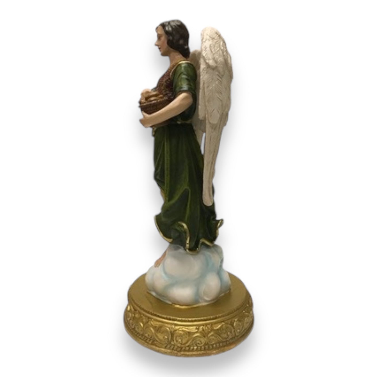 Saint Barachiel Archangel 12” Resin Figurine – Religious Statue Figurine