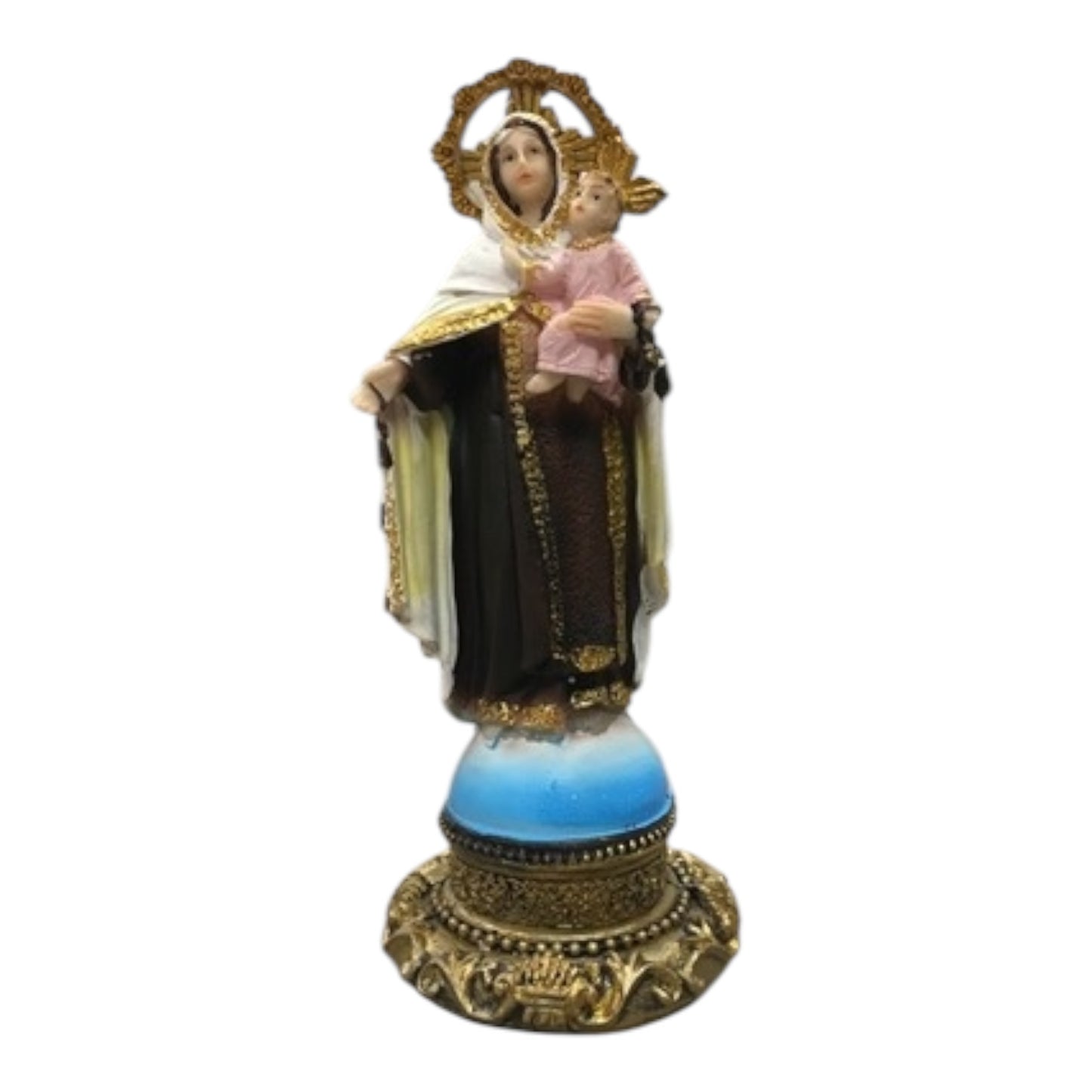 Virgen del Carmen - 5" , 8" and 12" - Our Lady of Carmen Statue Religious Figurine