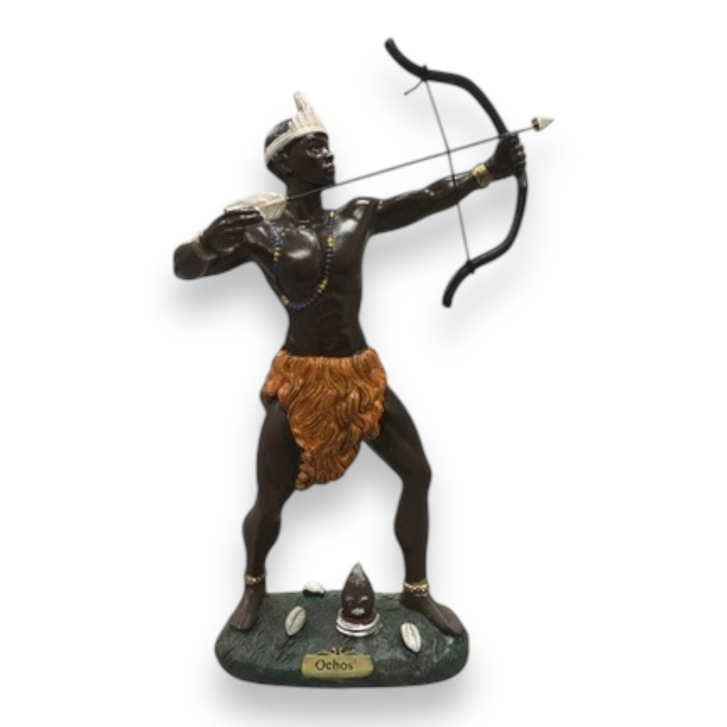 Ochosi 8" and 12" - Orisha Religious Statue Figurine