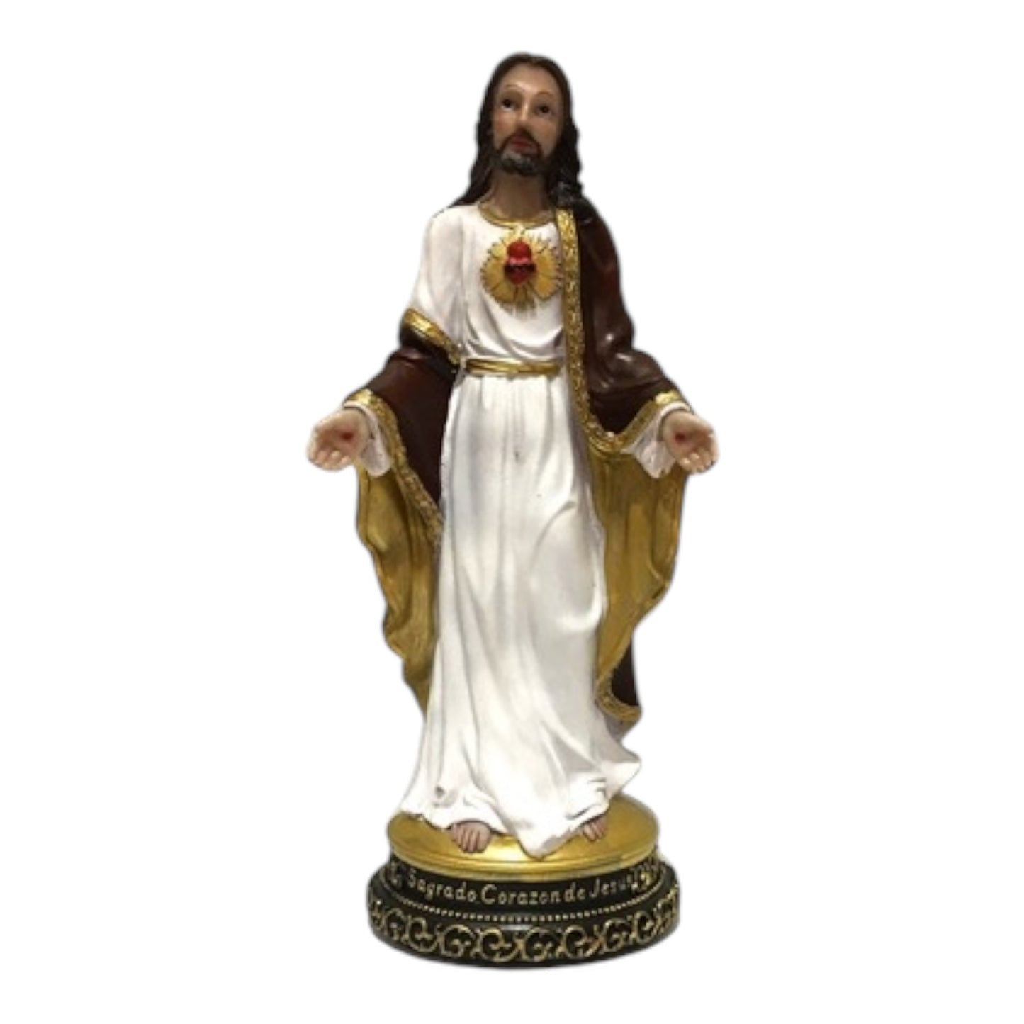 Sagrado Corazón de Jesús 8" and 12" - Sacred Heart of Jesus - Religious Statue Figurine