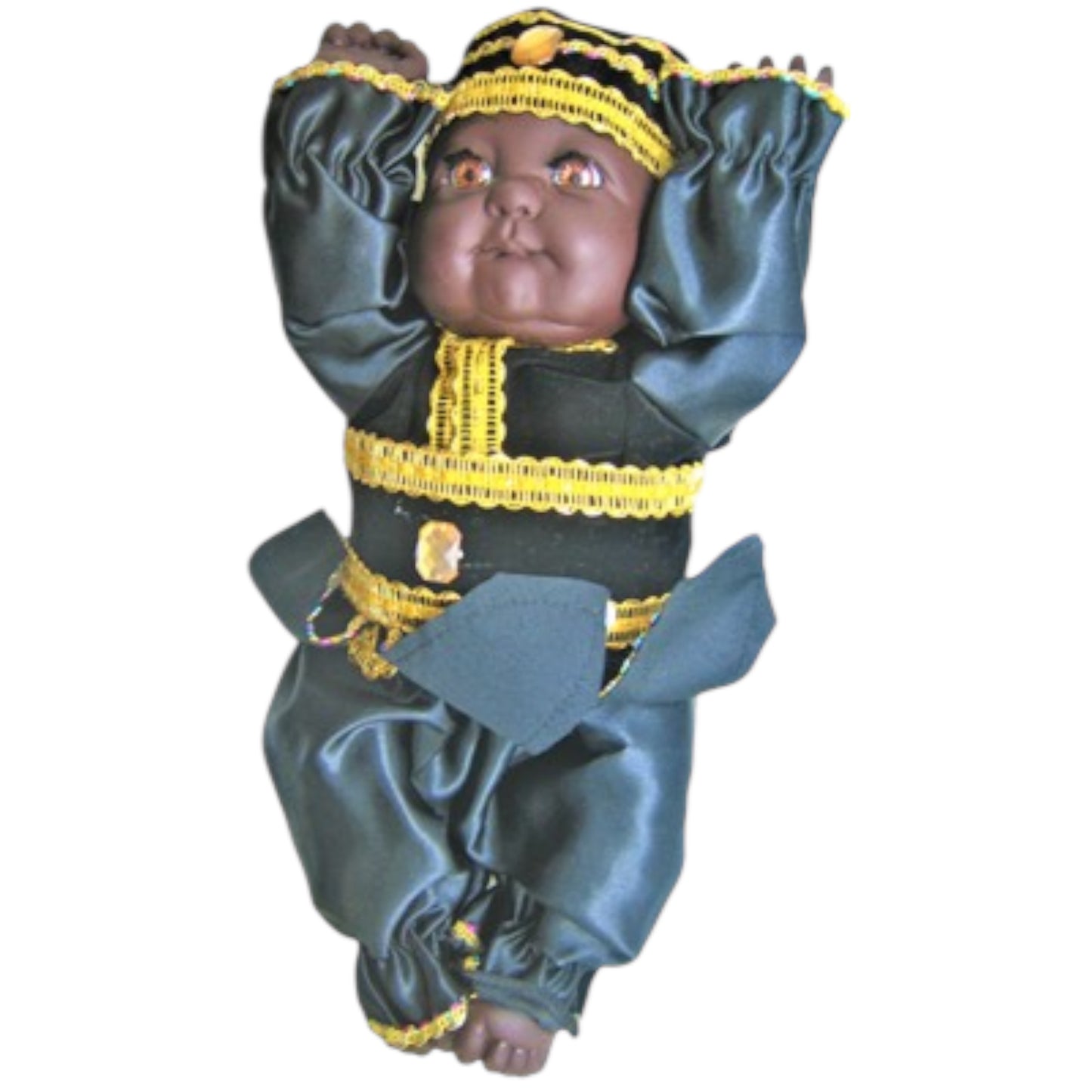 Jimagua Baby Ochosi , Orula , San Lázaro , Ogun and ST.Lazaruz Doll, Spiritual Yoruba Doll Santeria, Ifa, Orishas