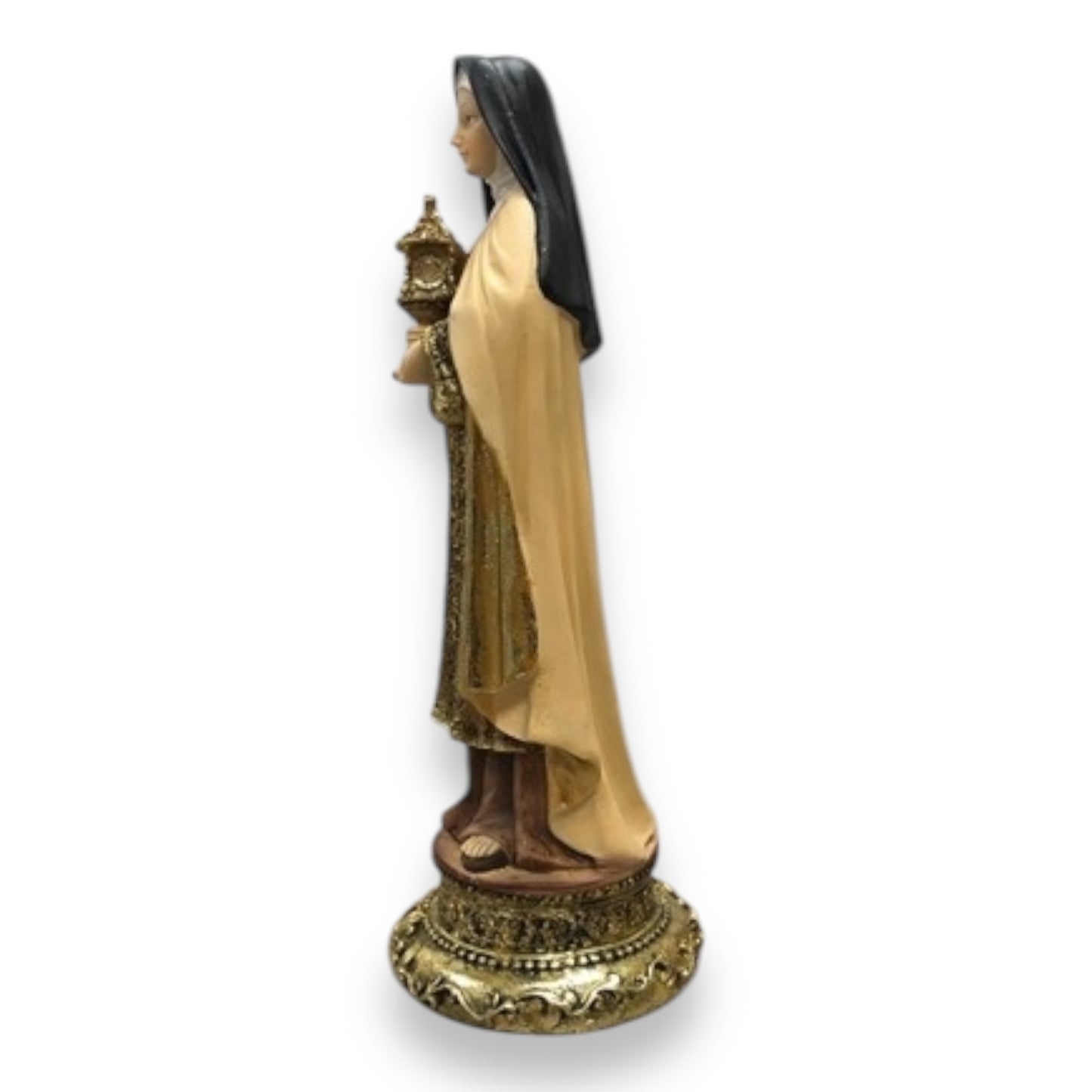 Santa Clara - 5" , 8" and 12" - Saint Clare Religious Statue Figurine