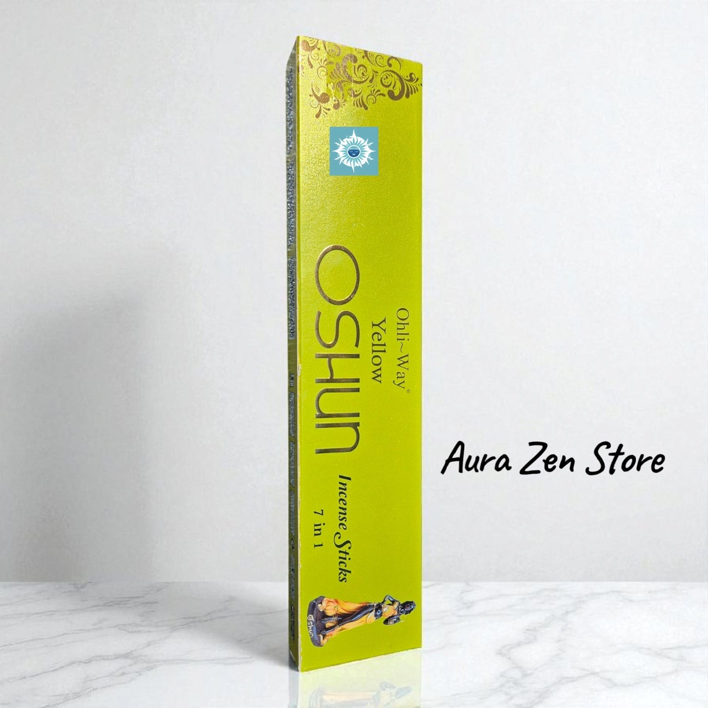 Oshun Yellow Incense Sticks by Ohli-Way – 7-in-1 Spiritual Aromatherapy | 70 Sticks for Cleansing, Love & Prosperity