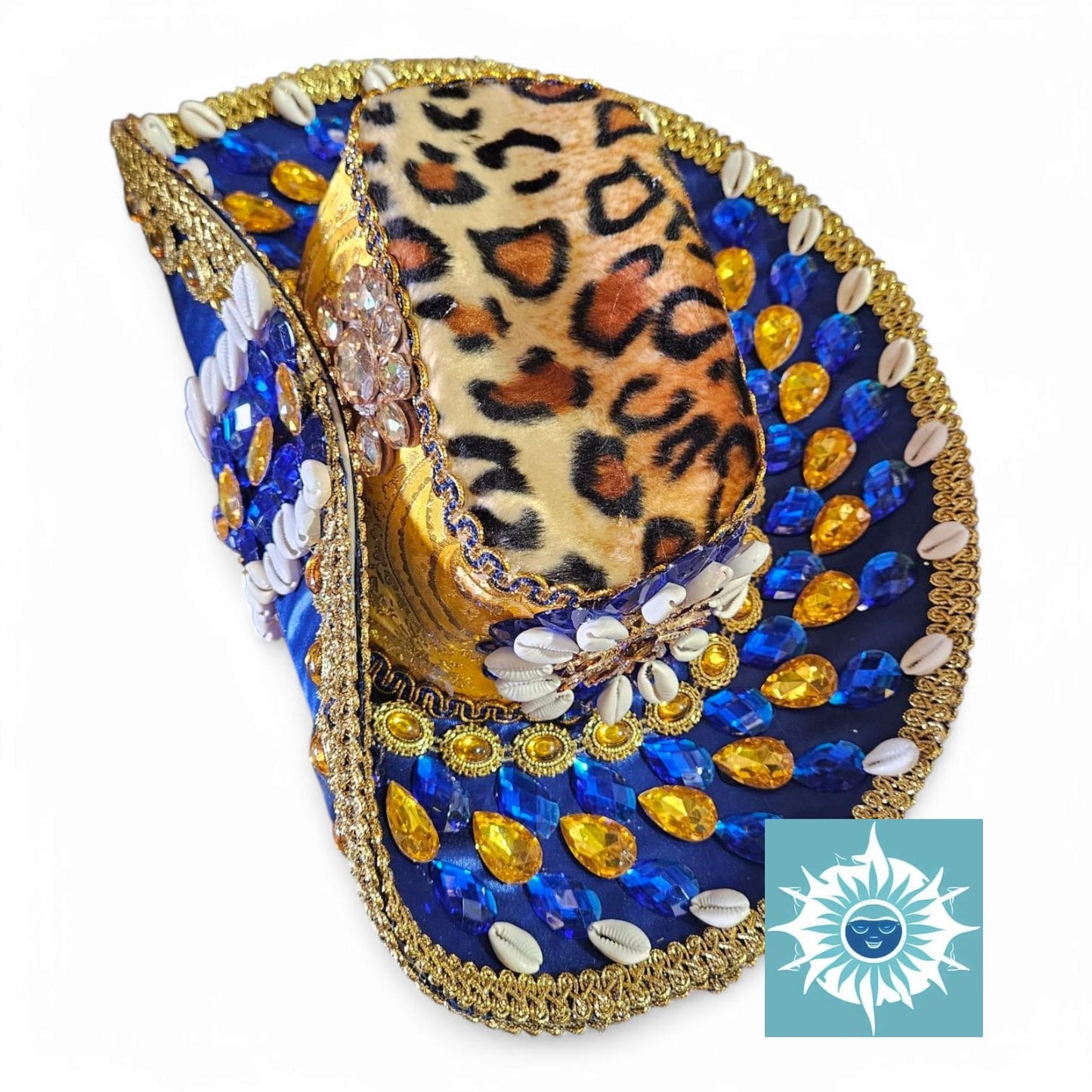 Sombrero Decorado Grande Ochosi Hat, Santeria, Ifa Handmade Sombrero de Ochosi