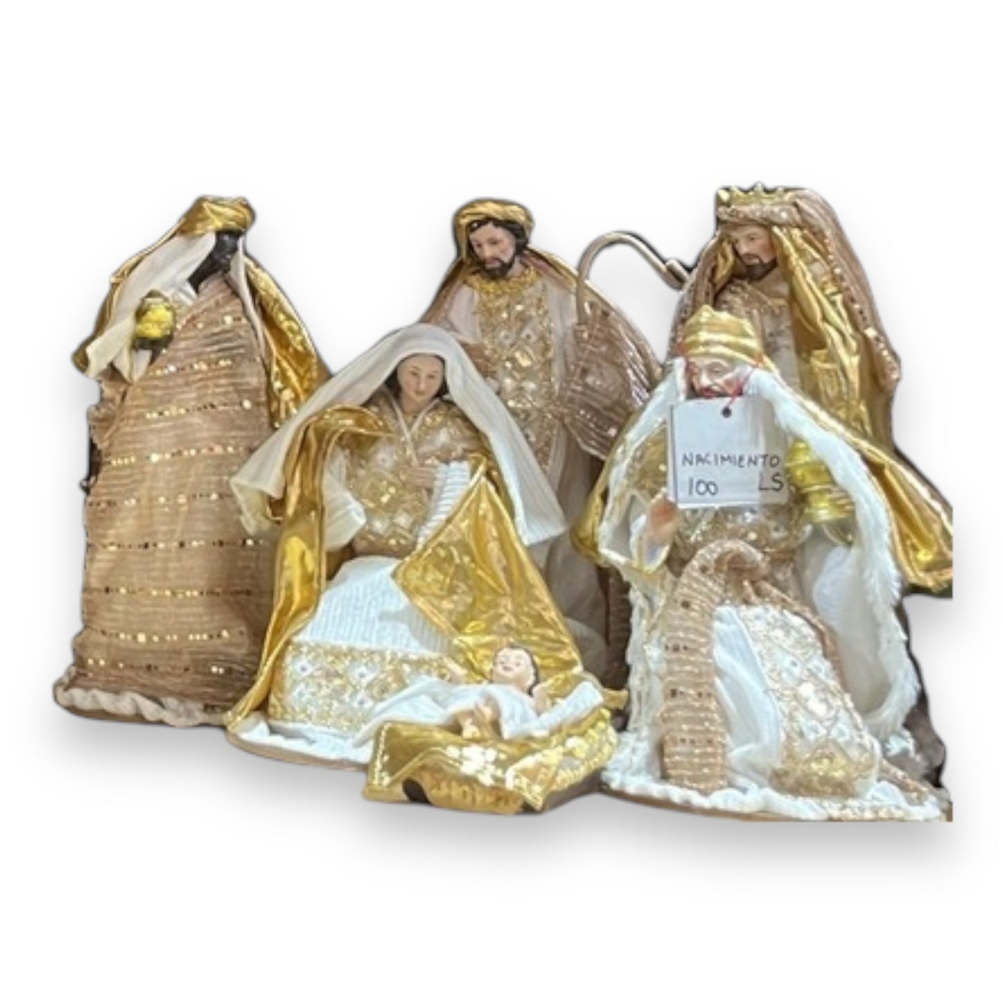 The Nativity 1-Piece Set – 16" , 10" and 6 Piece 13" Christmas Figurine, Holy Family Scene