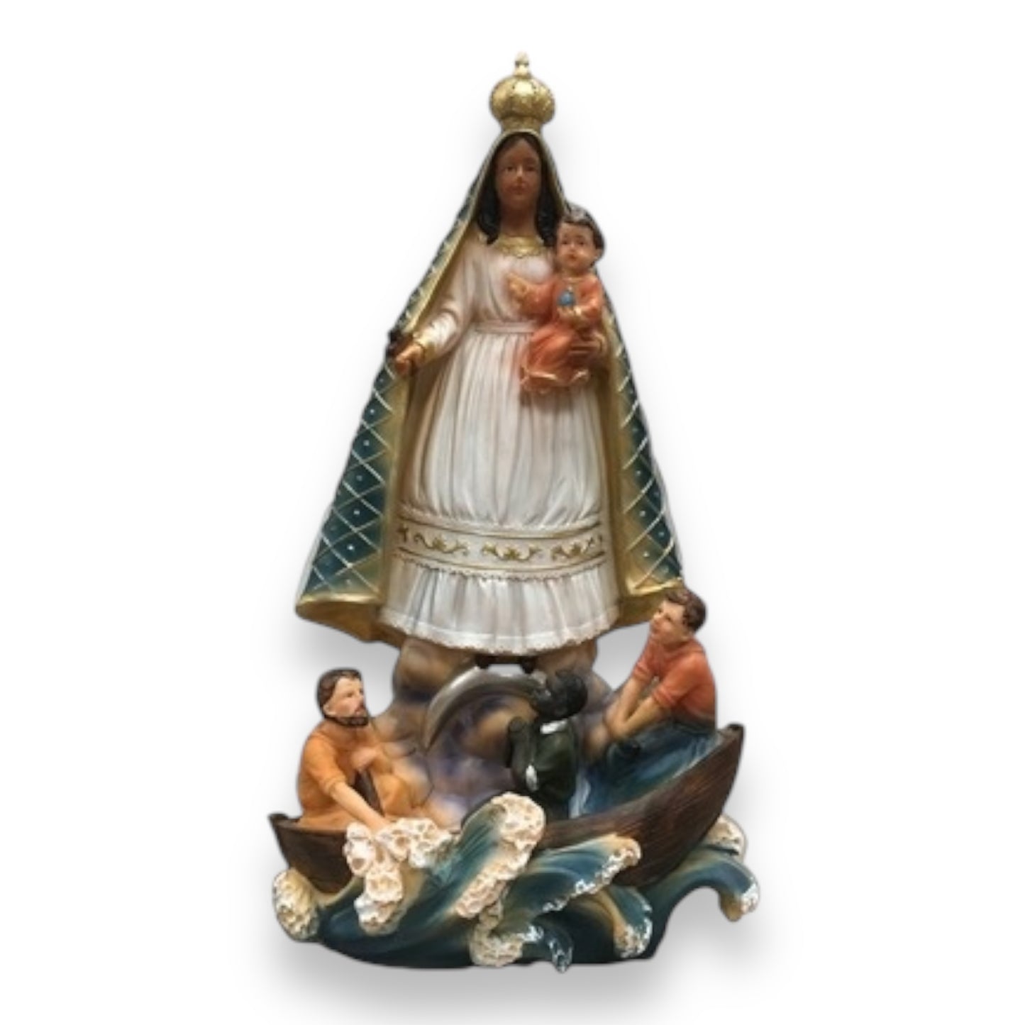 Our Lady of Charity 5" , 6" , 8" 12" , 17" , 18" and 24" Resin Figurine – Virgen de la Caridad del Cobre Statue