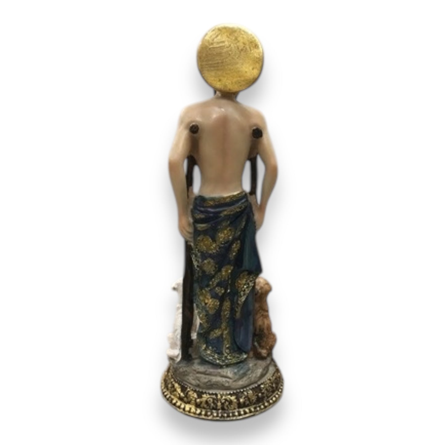 San Lazaro 5" , 6" , 8" and 4" Bronze - Patron of Healing & Protection - Religious Statue Figurine
