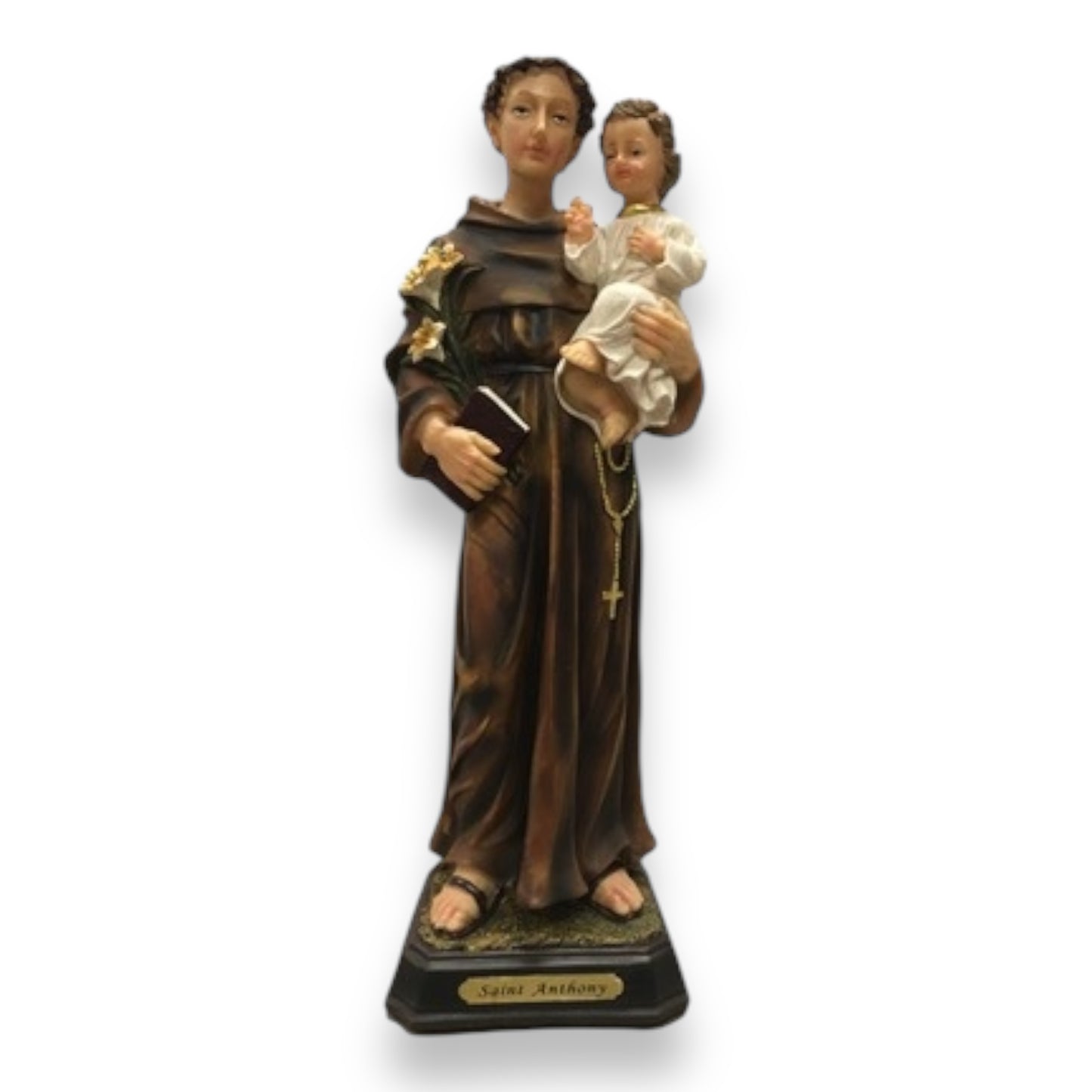 San Antoni - 5" , 8" and 12" - Saint Anthony Religious Statue Figurine