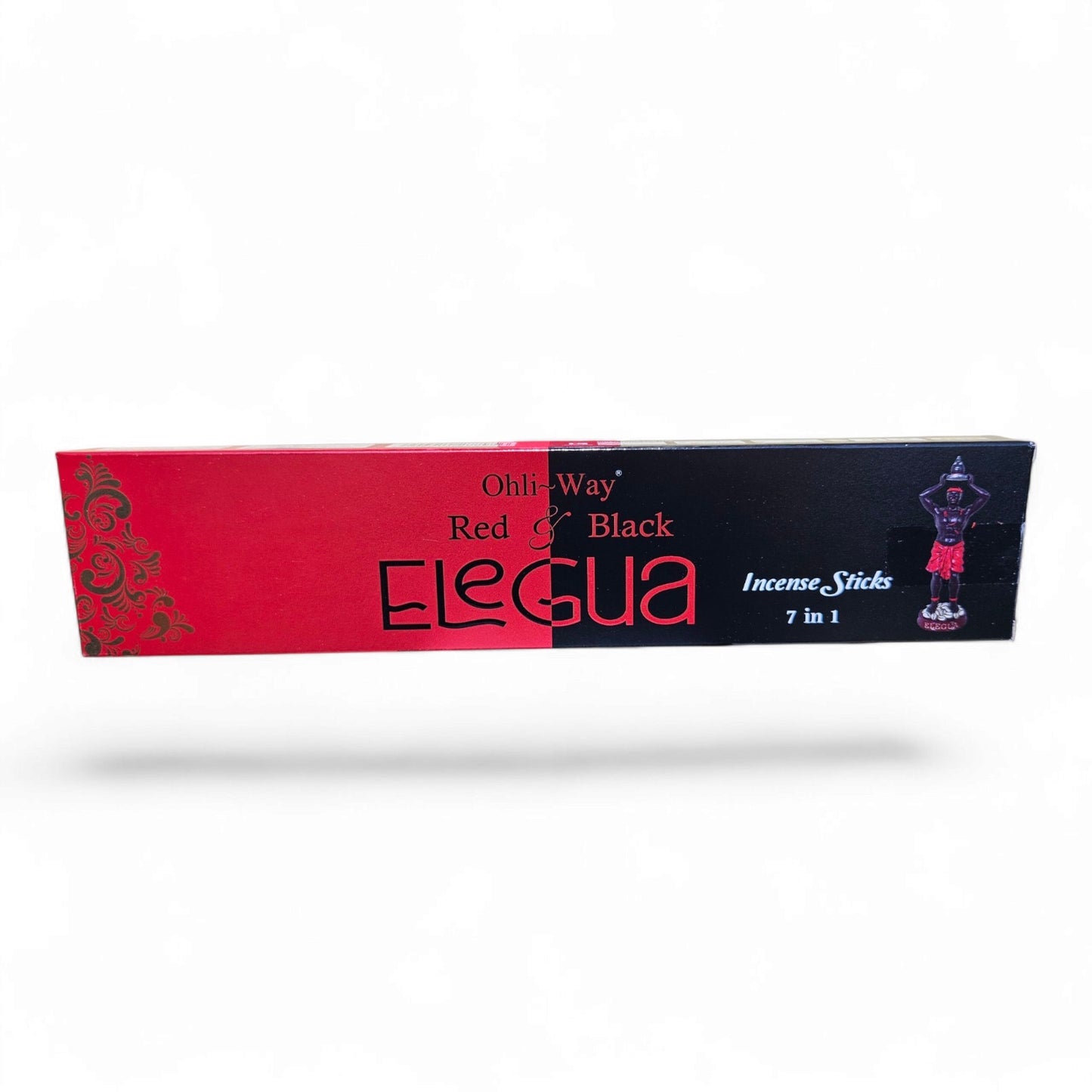Elegua Red & Black Incense Sticks by Ohli-Way – 7-in-1 Spiritual Aromatherapy | 70 Sticks for Protection, Doors Opening & Guidance (Elegua)