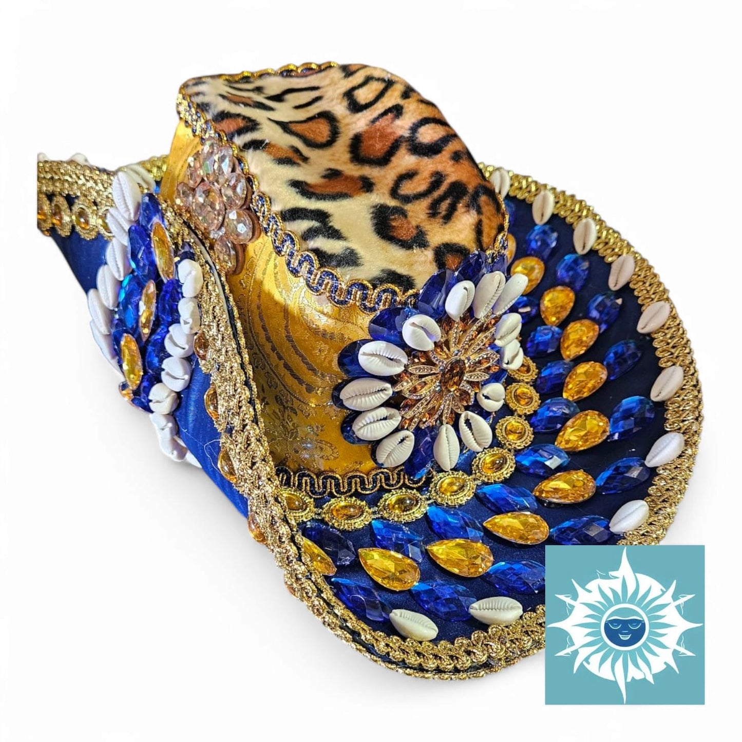 Sombrero Decorado Grande Ochosi Hat, Santeria, Ifa Handmade Sombrero de Ochosi