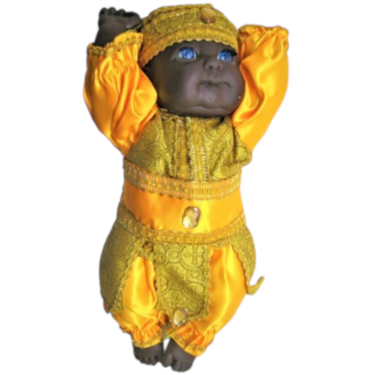 Jimagua Baby Ochosi , Orula , San Lázaro , Ogun and ST.Lazaruz Doll, Spiritual Yoruba Doll Santeria, Ifa, Orishas