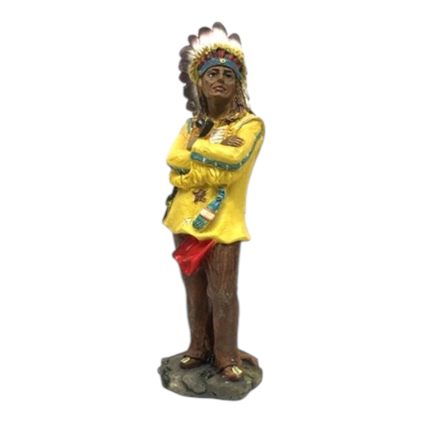 Crossed Arms Native American Indian 7'' - Religious Statue Figurine