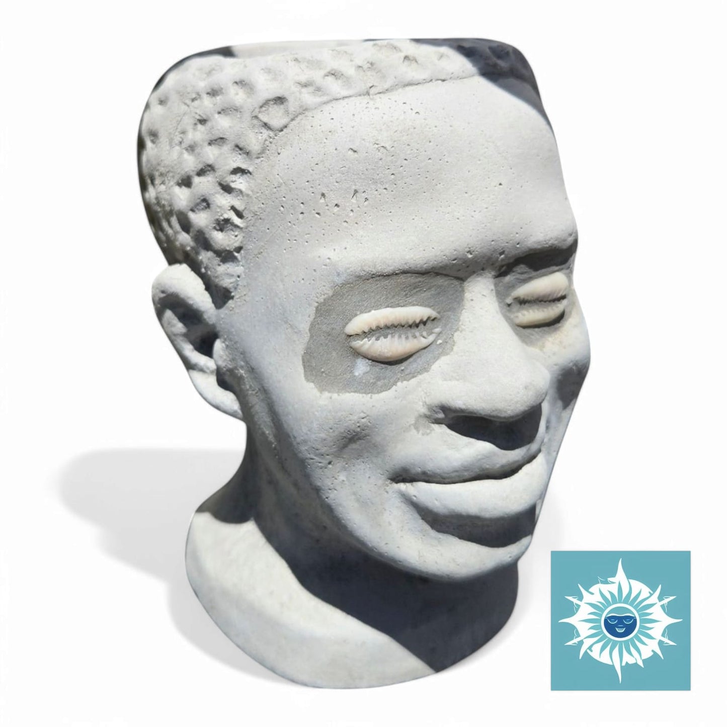 Cabeza de Elegua Eshu Cemento - Concrete Head, Santeria, Ifa Statue Religious