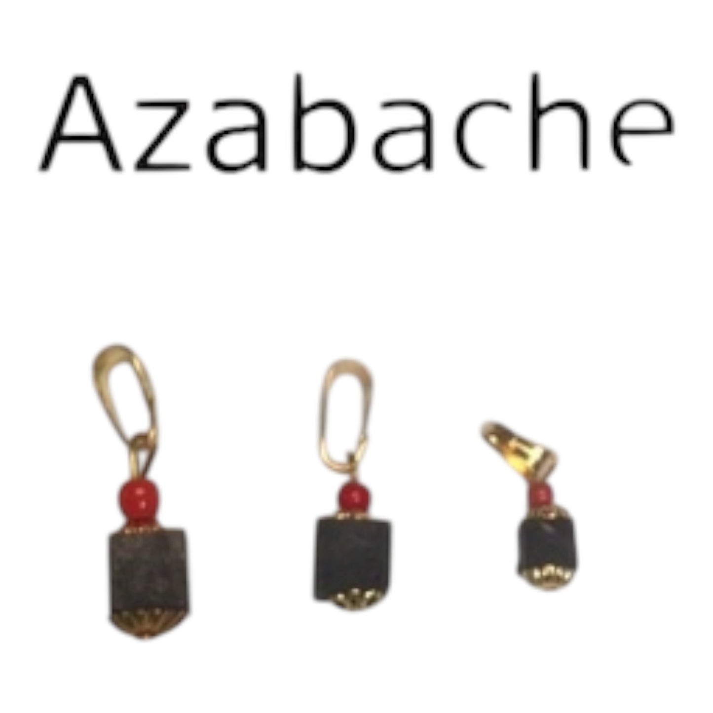 Azabache Pendant Amulet/Large, Meium, Small Protection Amulet (Large)