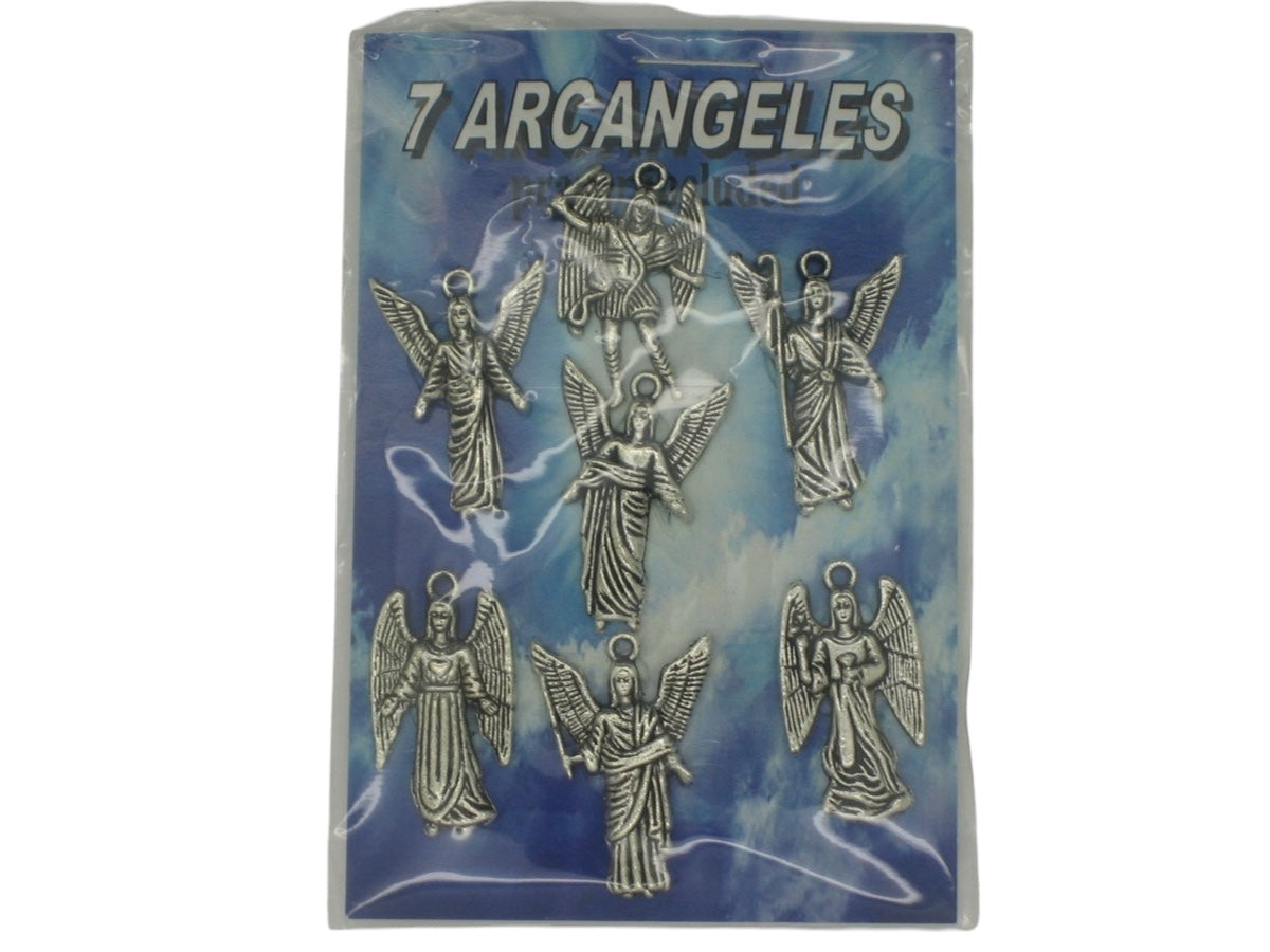 7 Archangels Amulet with Prayer book - Siete Arcangeles Amulet Powerful Spiritual Protection