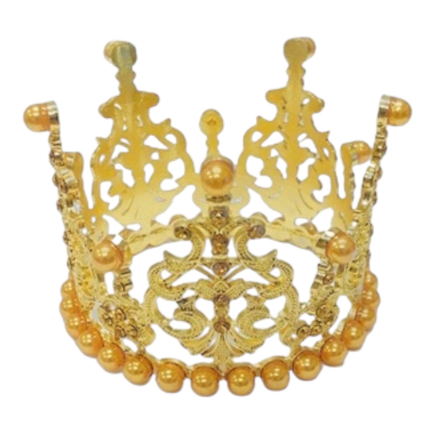 Small Orisha Crown – Oshun, Obatala, or Elegua – 3" Diameter x 2.25" Tall – Santería Altar Crown – Sold Individually