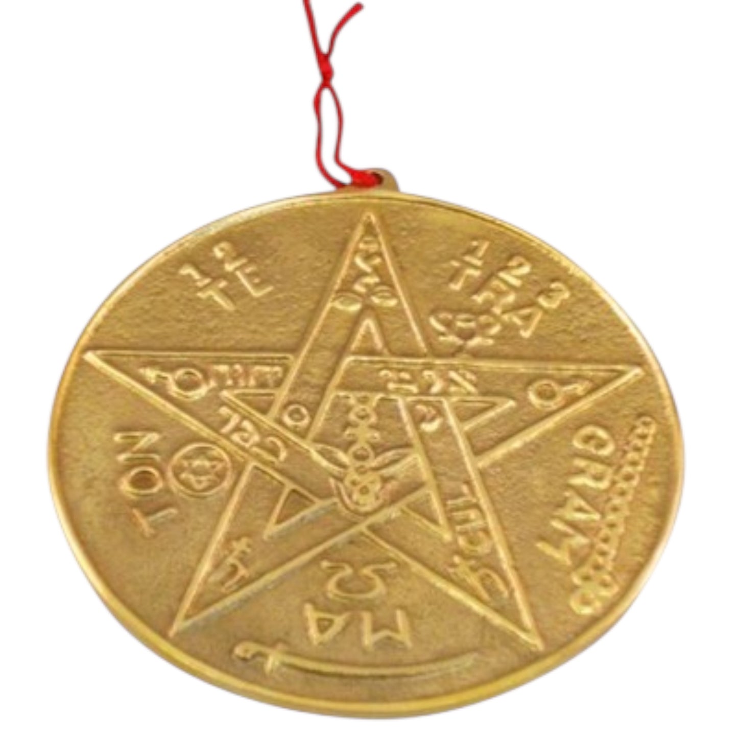 Brass Pentacle – 5-Inch Diameter, Symbol of Protection and Balance