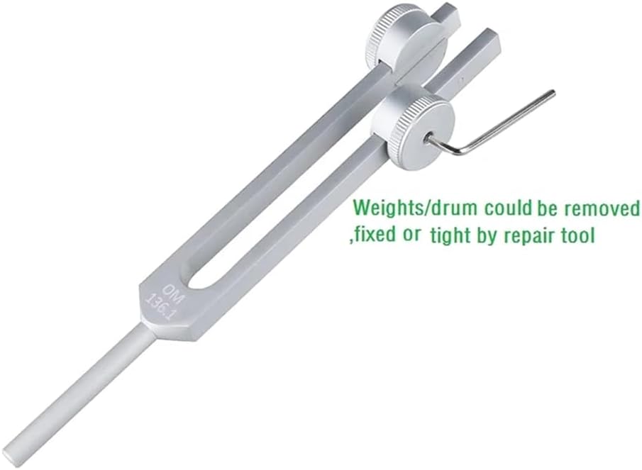 Healing Tuning Fork with Mallet - 128Hz, 432Hz, or 528Hz - Meditation, Stress Relief, Chakra & Energ