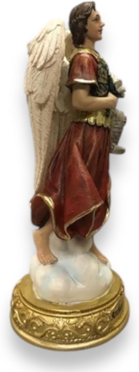Saint Gabriel Archangel 12" Resin Figurine – Religious Statue for Home and Altar