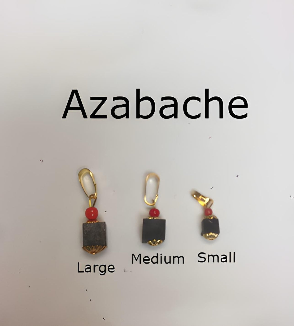 Azabache Pendant Amulet/Large, Meium, Small Protection Amulet