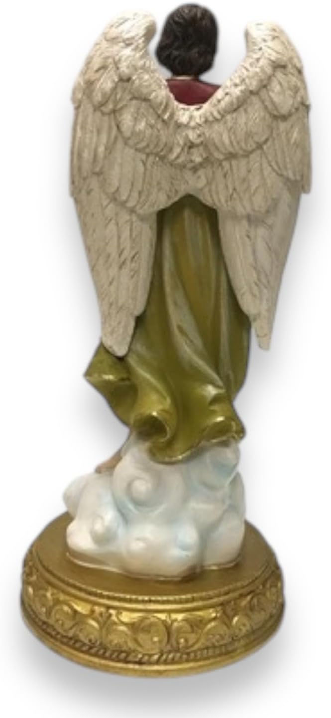 Saint Uriel The Archangel 12" Resin Figurine – Spiritual Angel Statue for Home