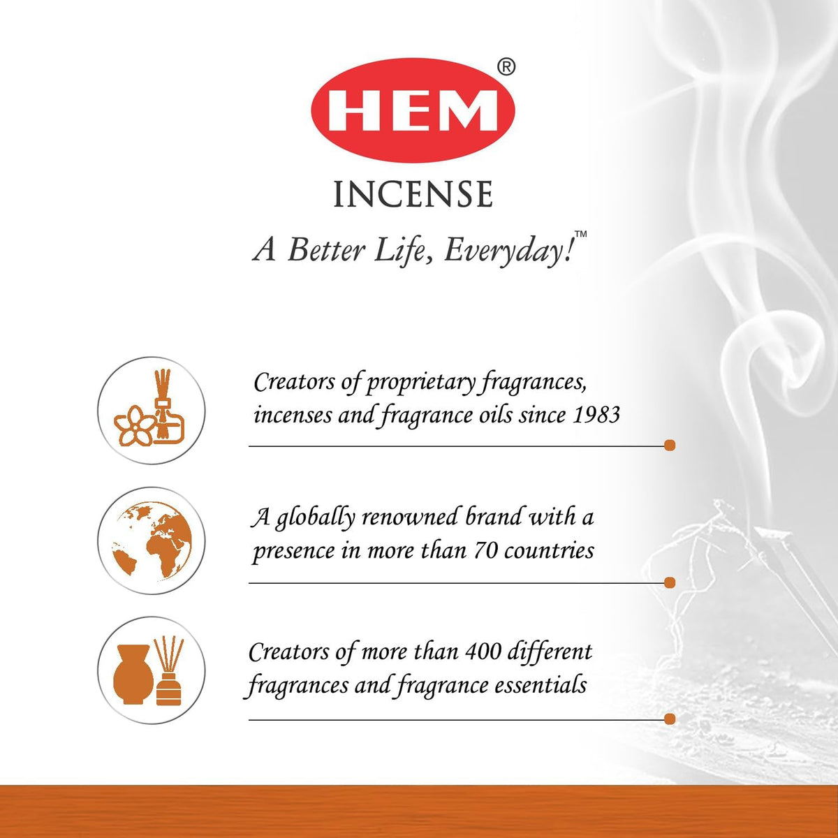 HEM Palo Santo Incense Sticks – (120 Sticks, 6 Boxes Inside) - 9 Inches Long,| Aromatherapy | Long-L