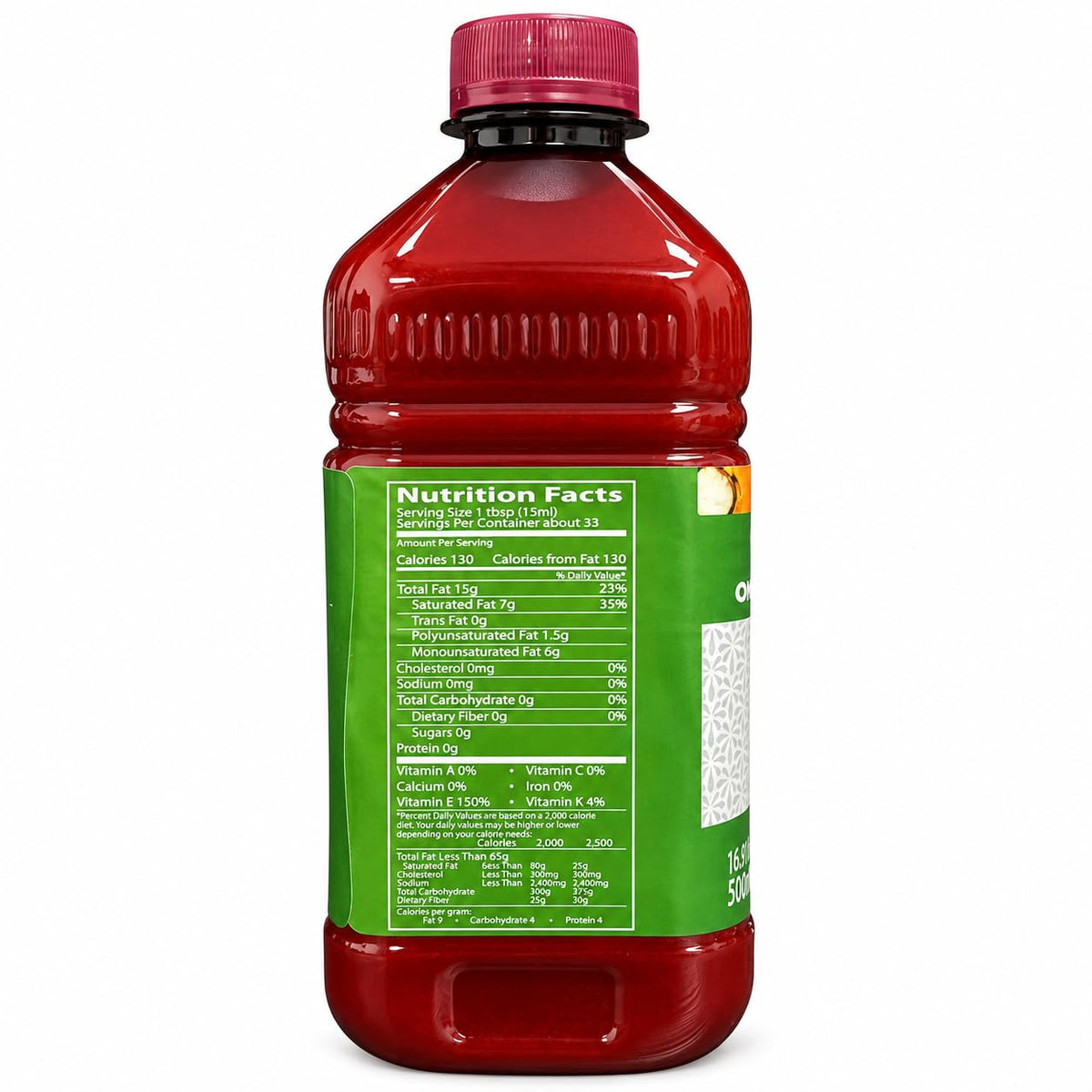 Omni Red Palm Oil 500ml (16.9 fl oz) – Authentic Red Palm Oil – Unrefined, Rich Color & Traditional 