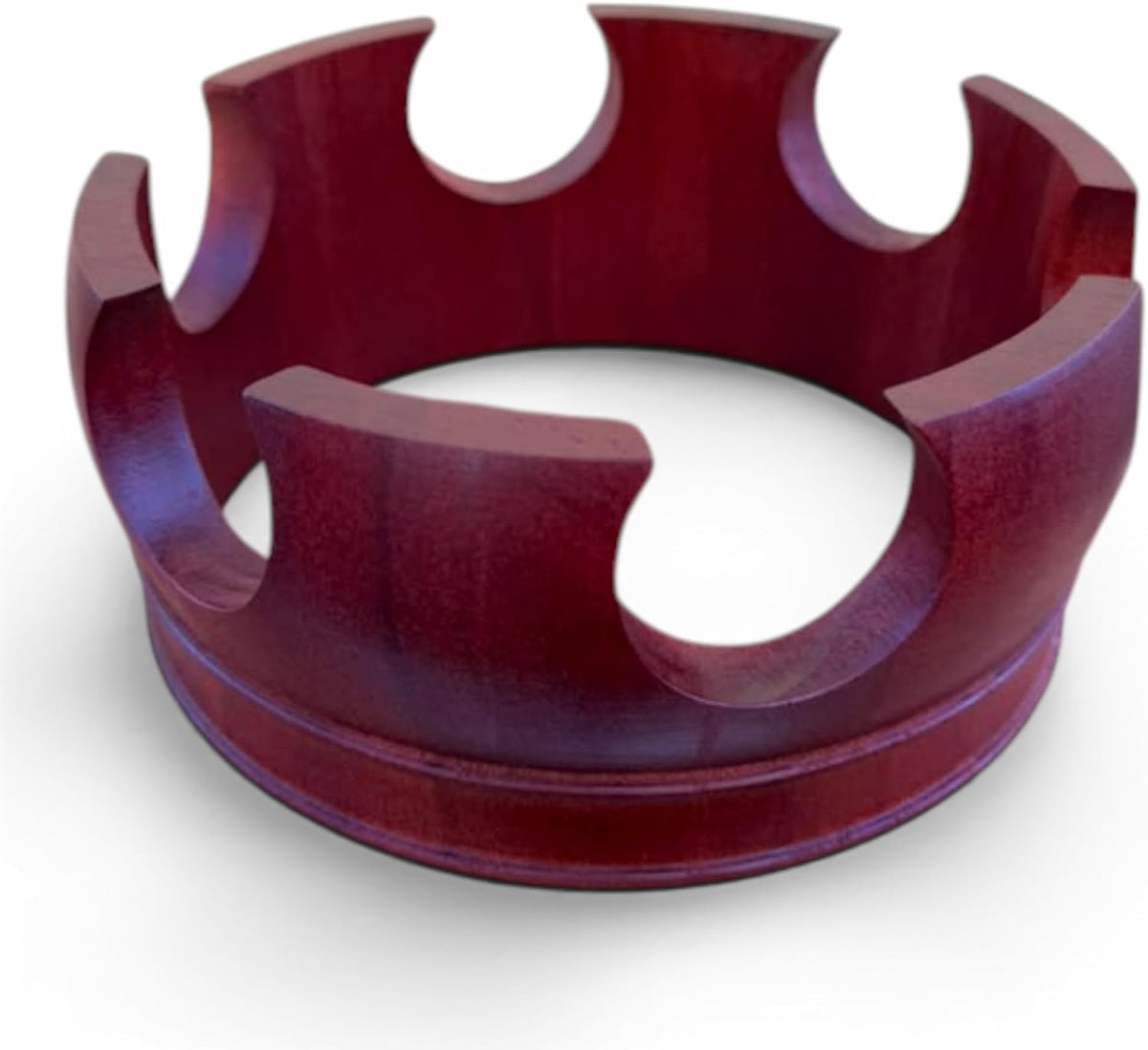 Wooden Corona Crown for Shango Batea – Red Yoruba Altar Accessory Decoration Santeria Religious